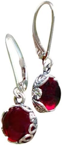 Vintage Botanical Leverback Earrings