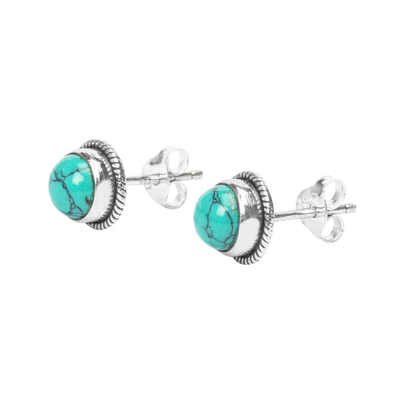 Turquoise Sterling Silver Studs