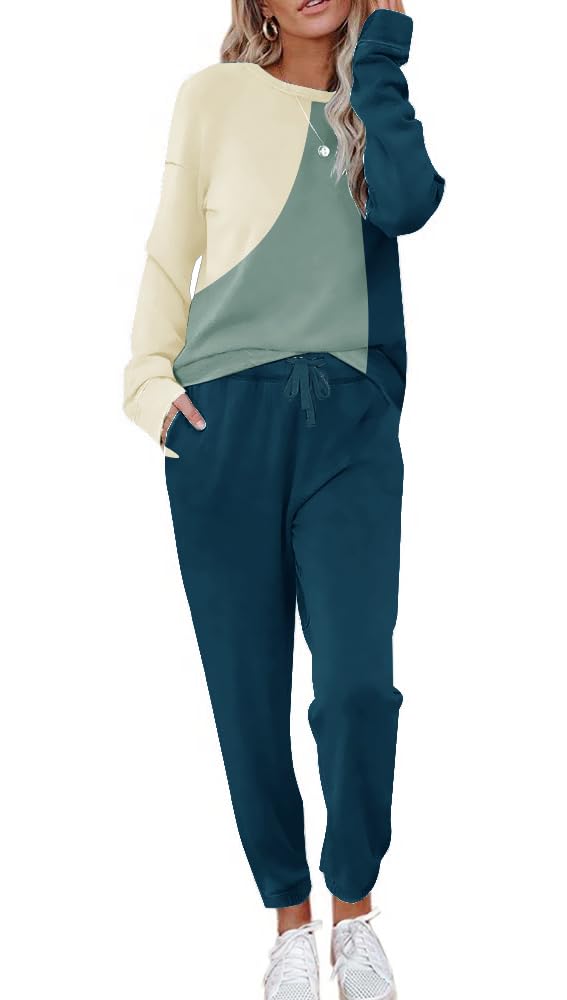 Colorblock Loungewear Set (Set of 2)