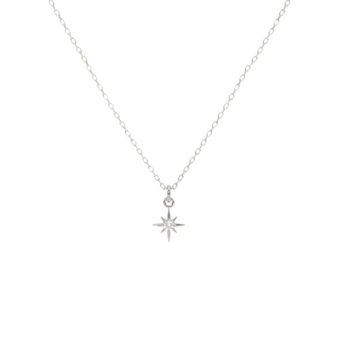 North Star Silver Pendant Necklace