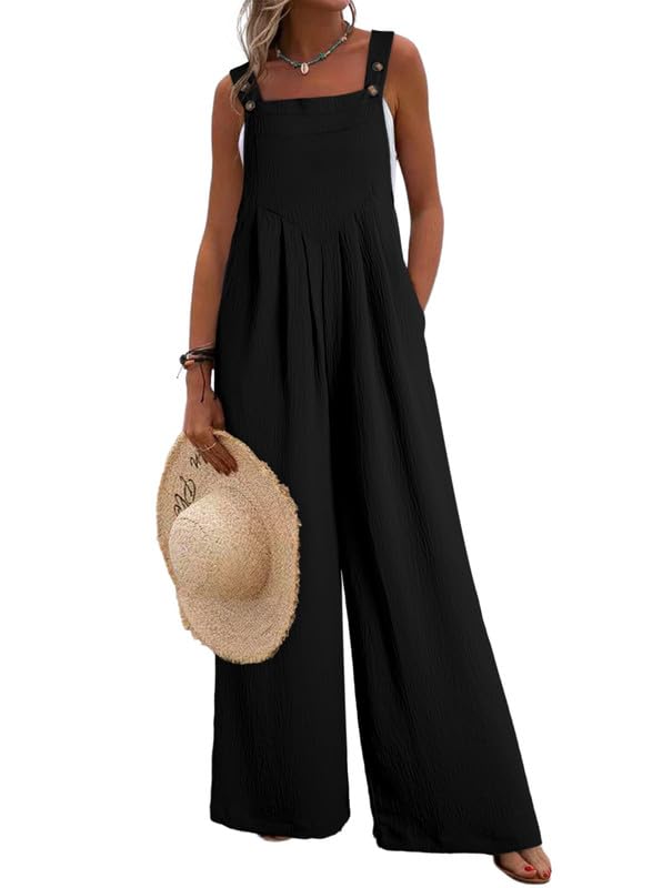Wide-Leg Adjustable Jumpsuit