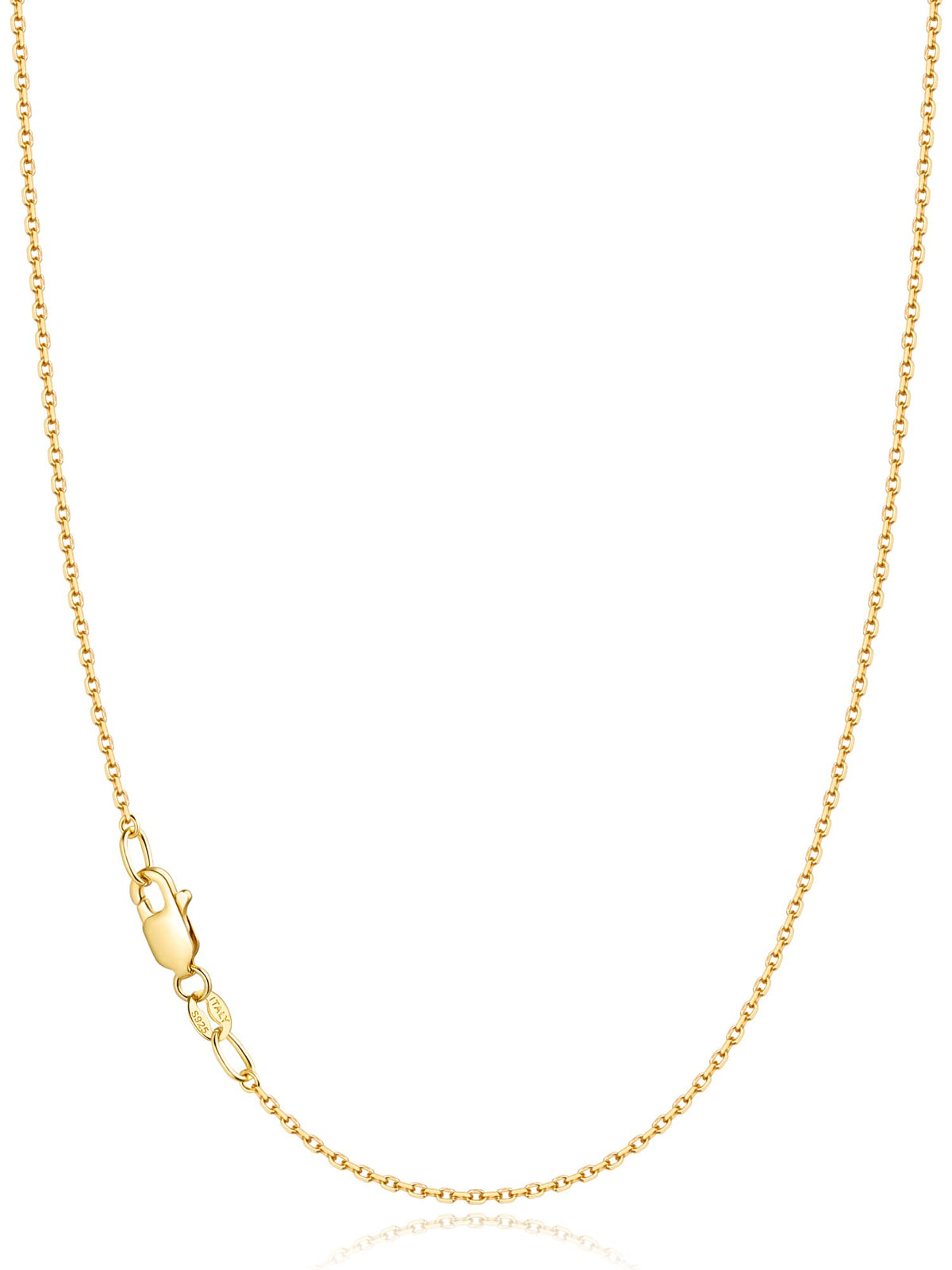 18K Gold-Plated Cable Chain Necklace 18K