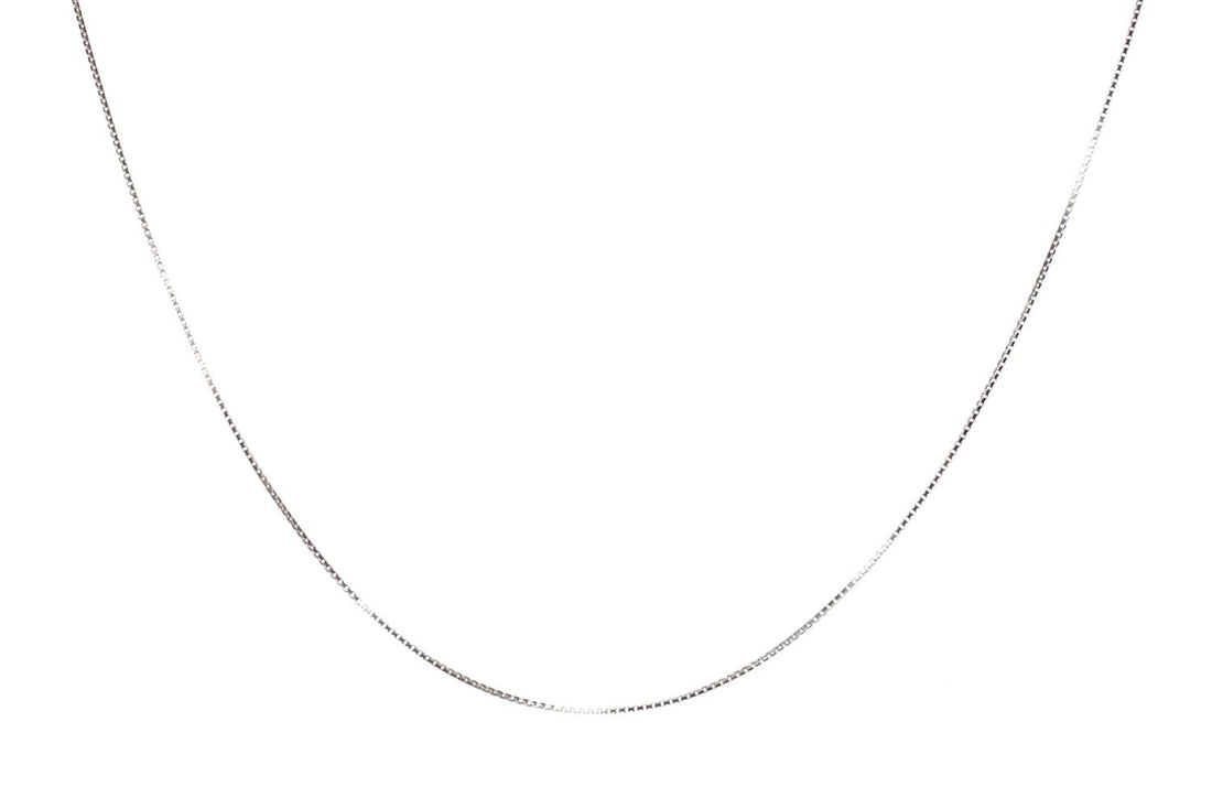Delicate Silver Box Chain Necklace
