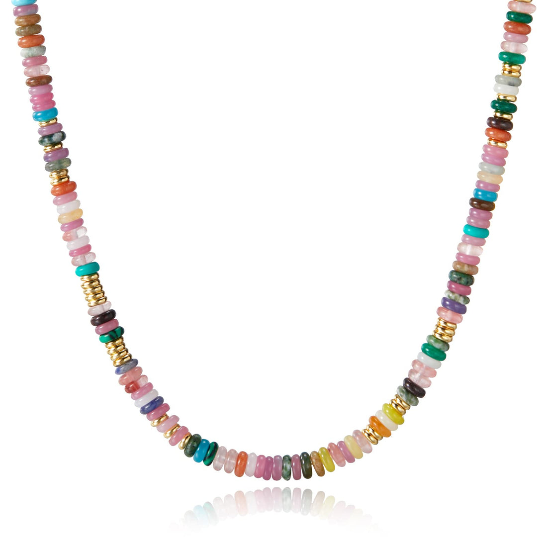 Natural Stone Beaded Choker