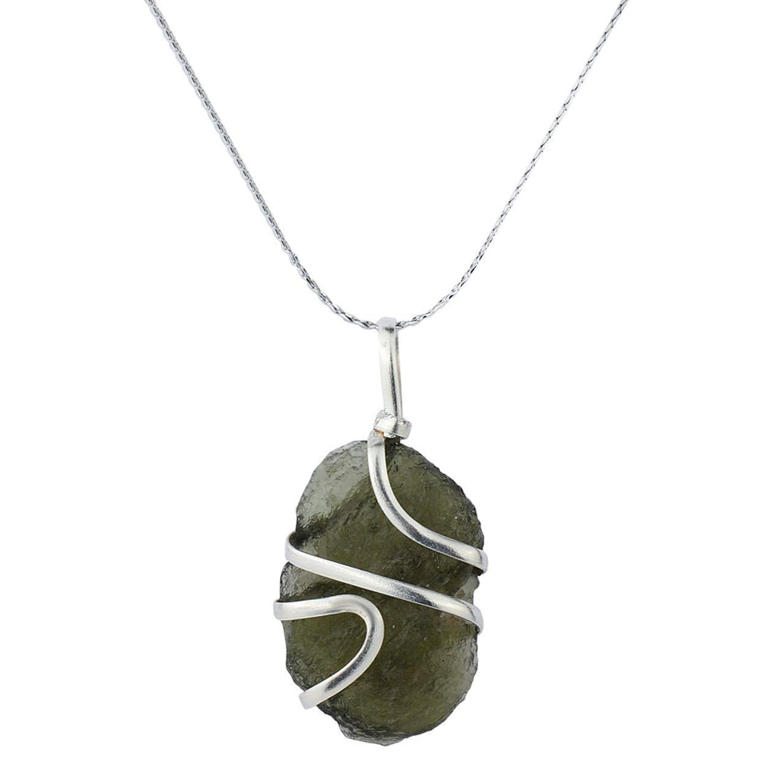 Moldavite Pendant Necklace