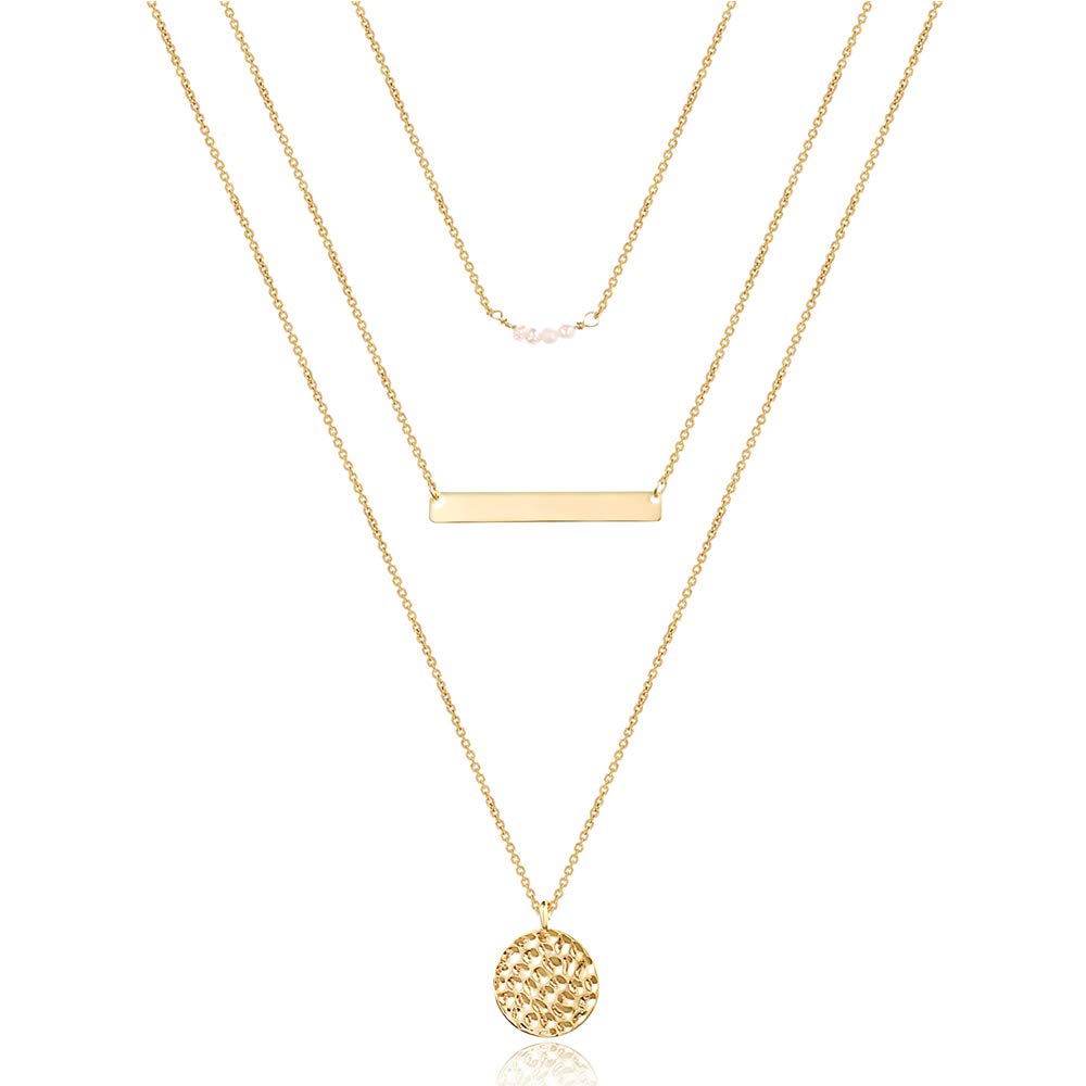 Dainty Pearl Layering Necklace (Set of 3)