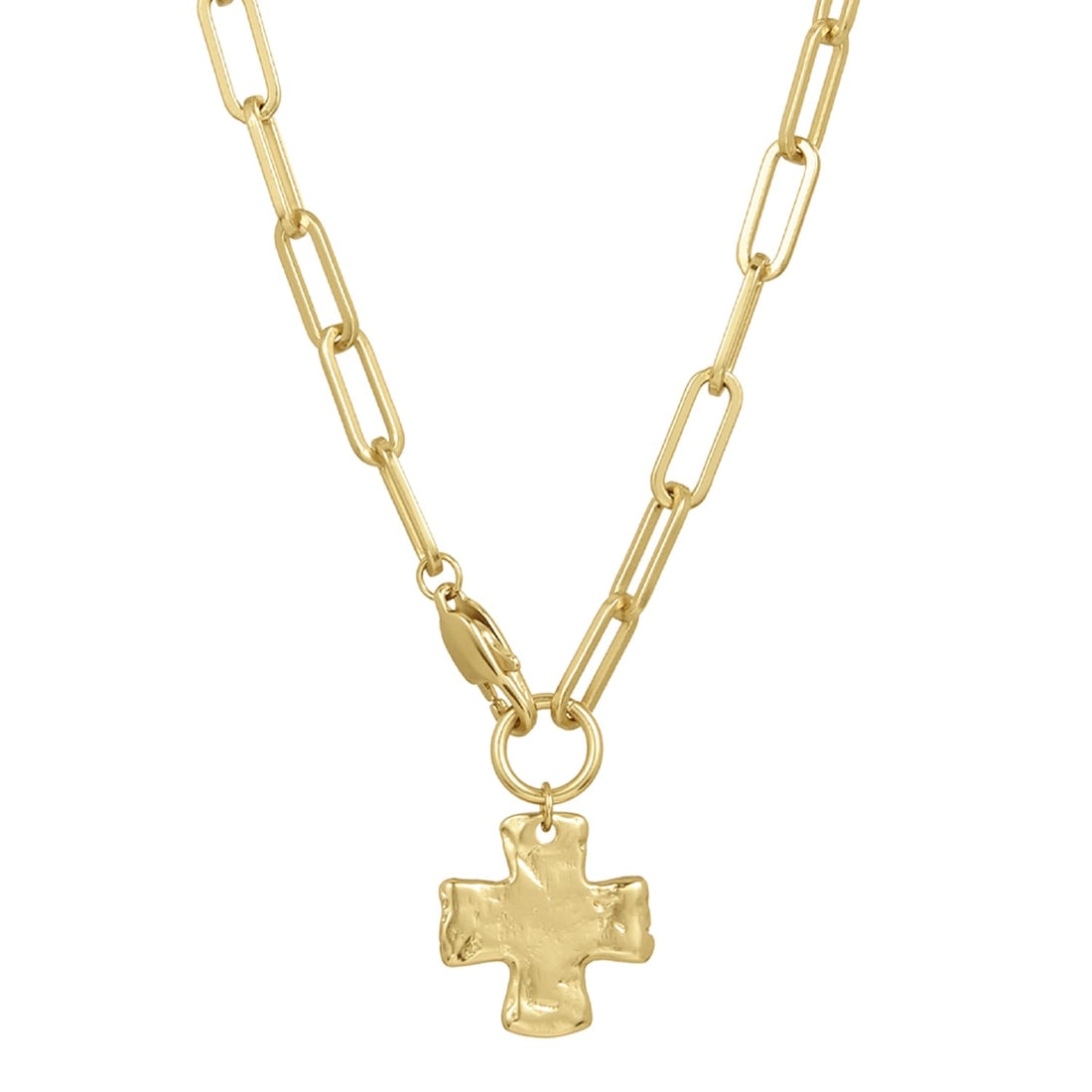 Chunky Cross Chain Necklace