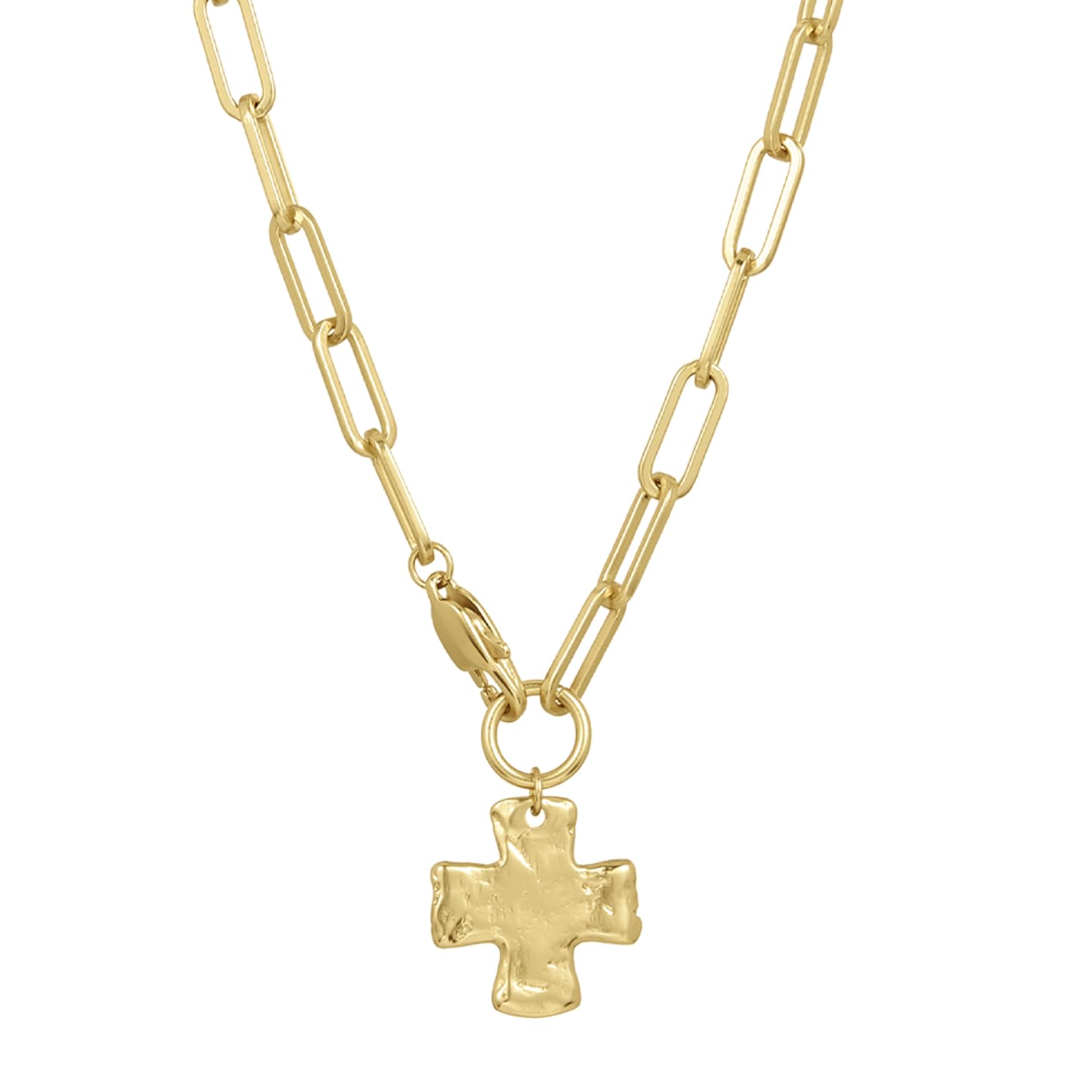 Chunky Cross Chain Necklace