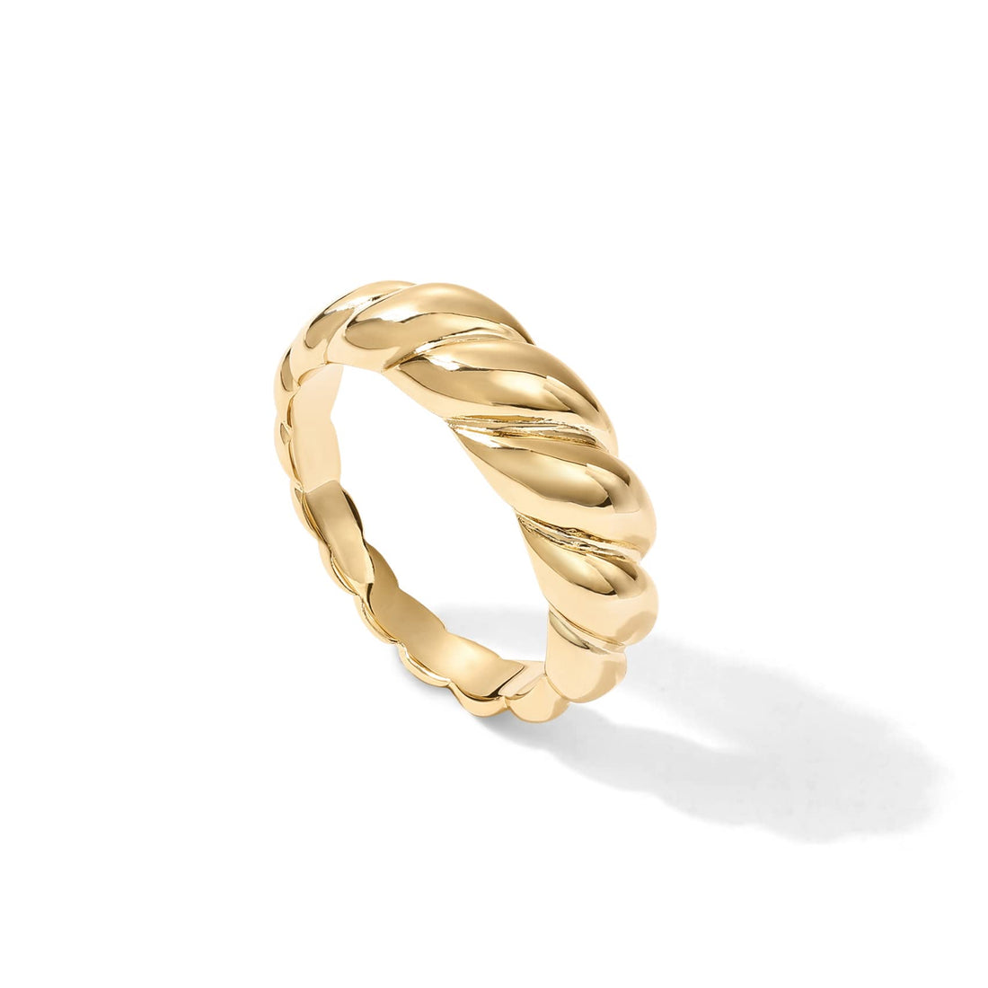 Gold-Plated Dome Ring