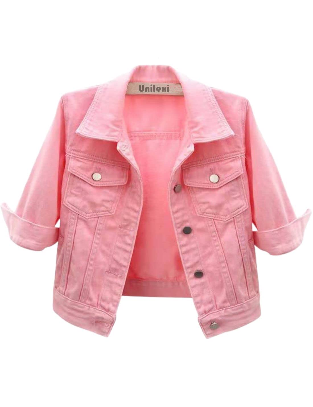 Cropped Denim Trucker Jacket