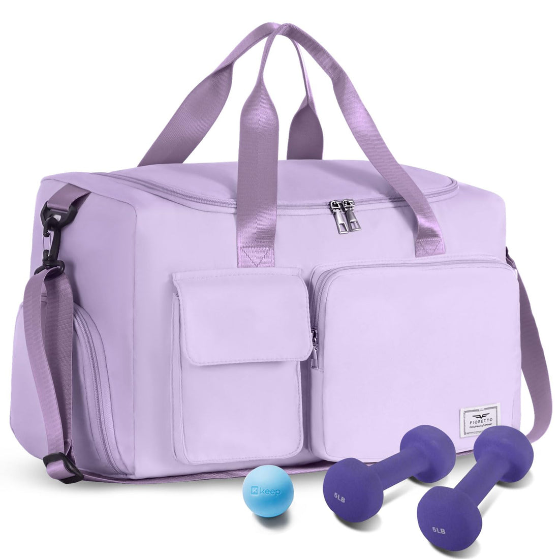 Lavender Gym Duffle Bag