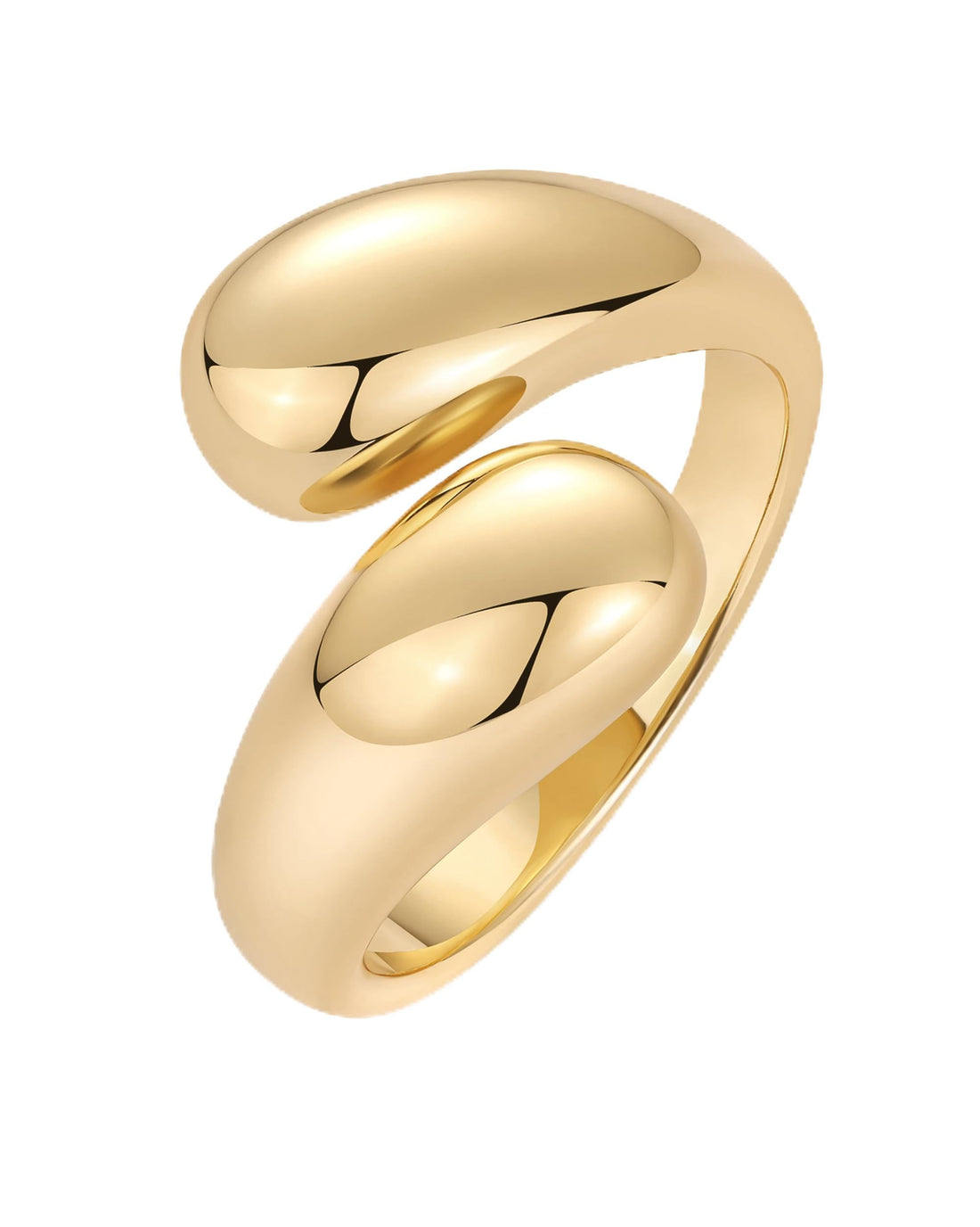 Gold Plated Open Twist Ring