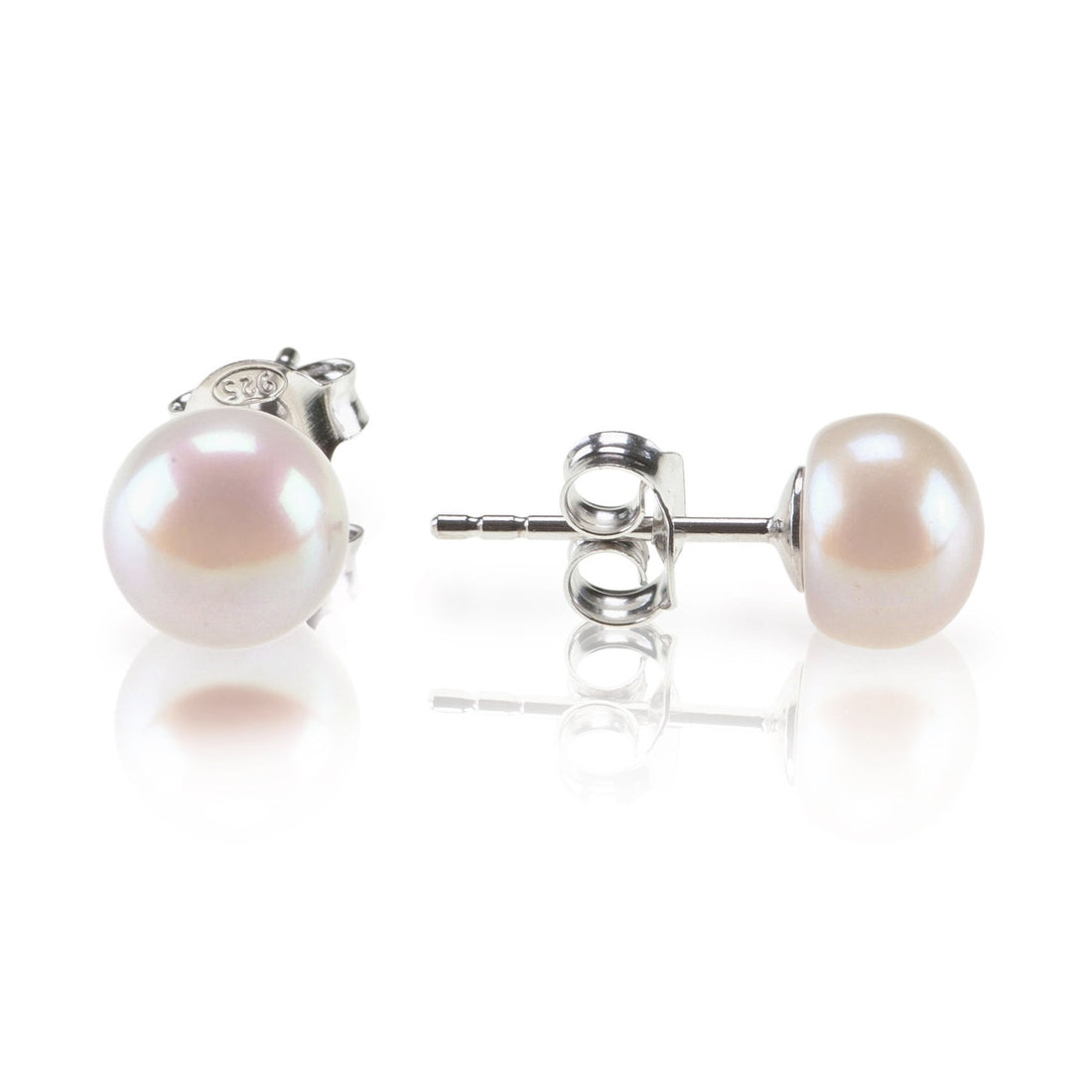925 Sterling Silver Pearl Studs