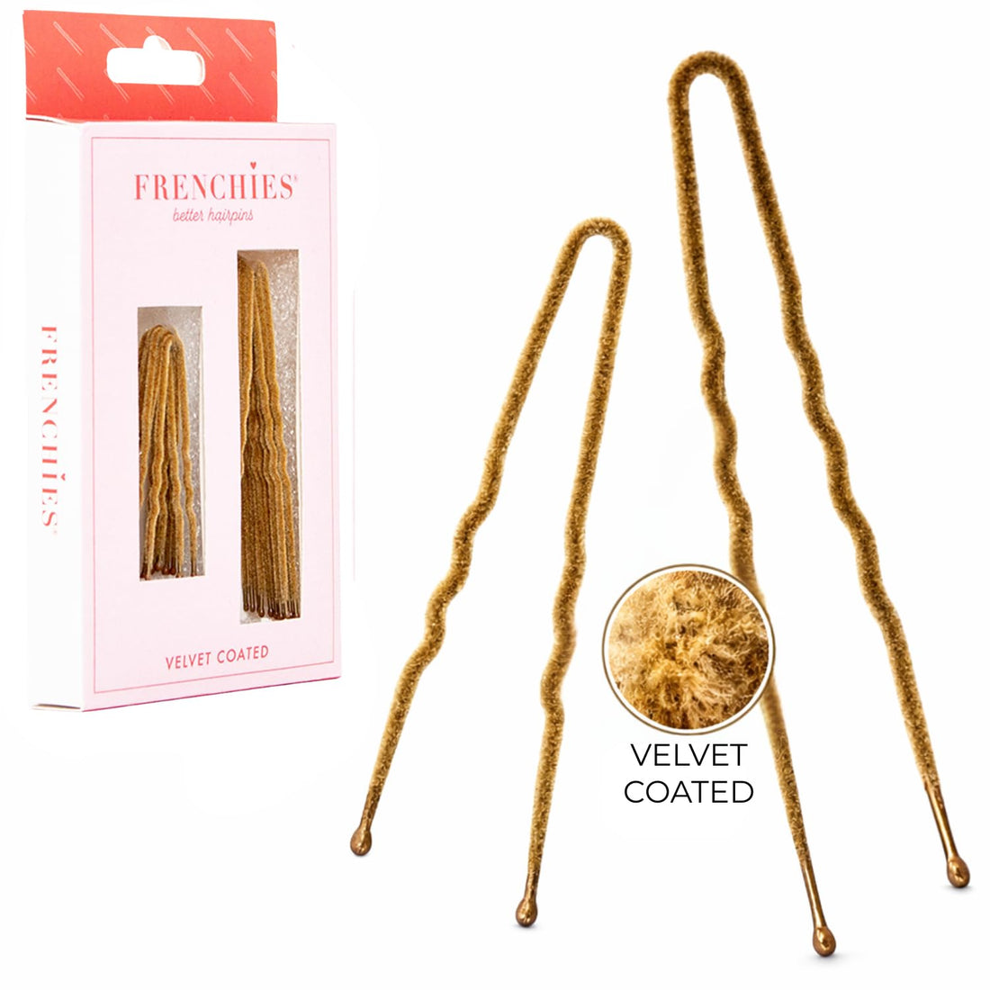 Velvet French Hair Pin (Set of 20)
