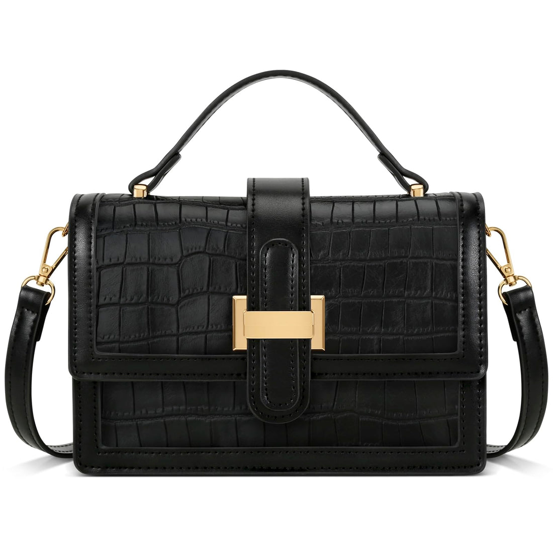 Leather Top Handle Crossbody Bag