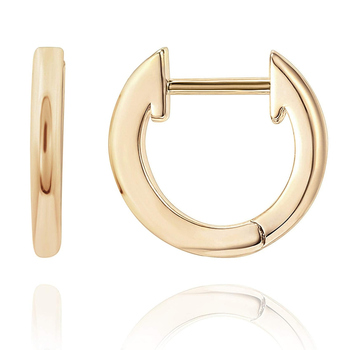 18K Gold Vermeil Huggie Earrings