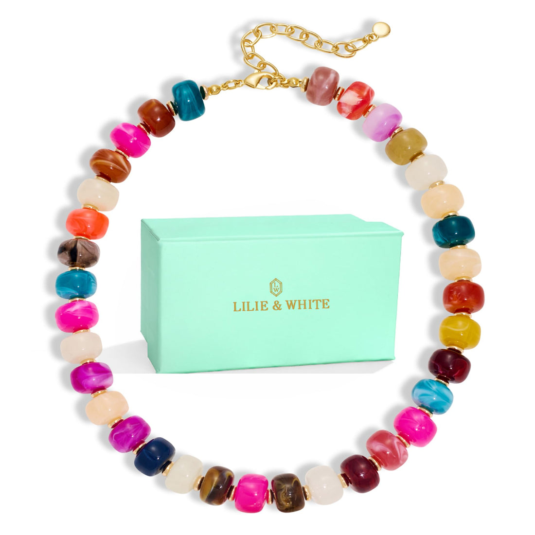 Chunky Boho Bead Necklace