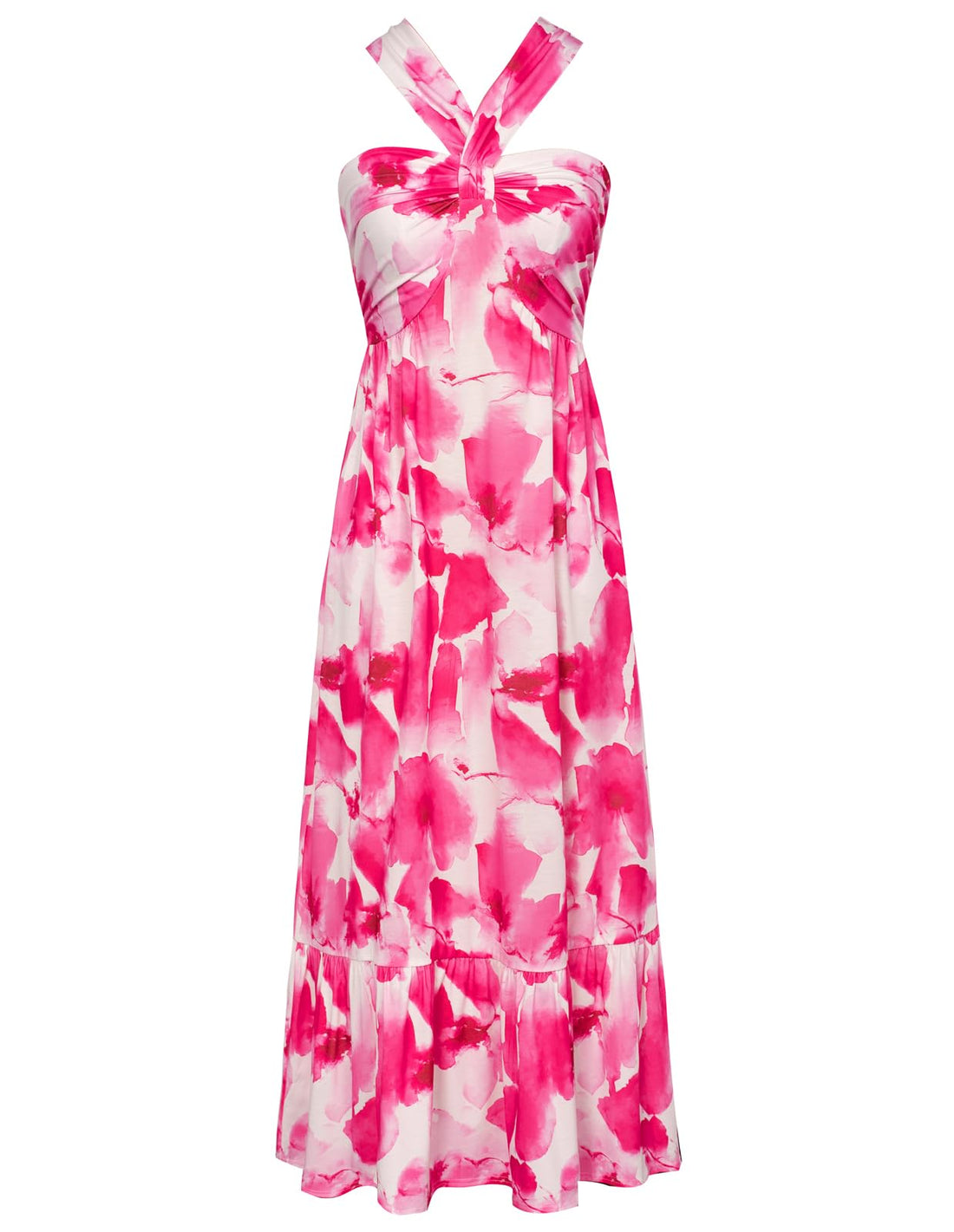 Floral Halter Maxi Dress
