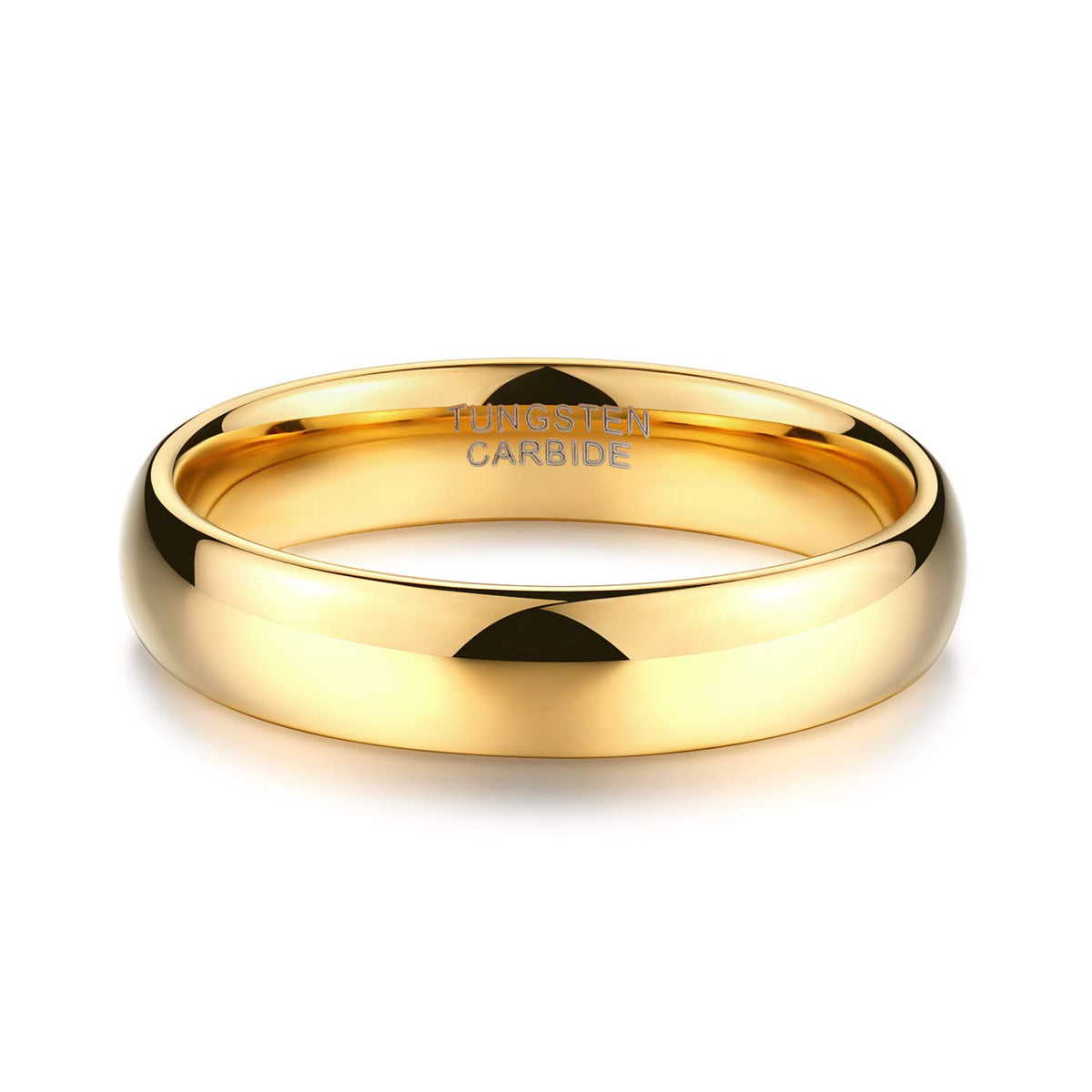 24K Gold-Plated Tungsten Wedding Band