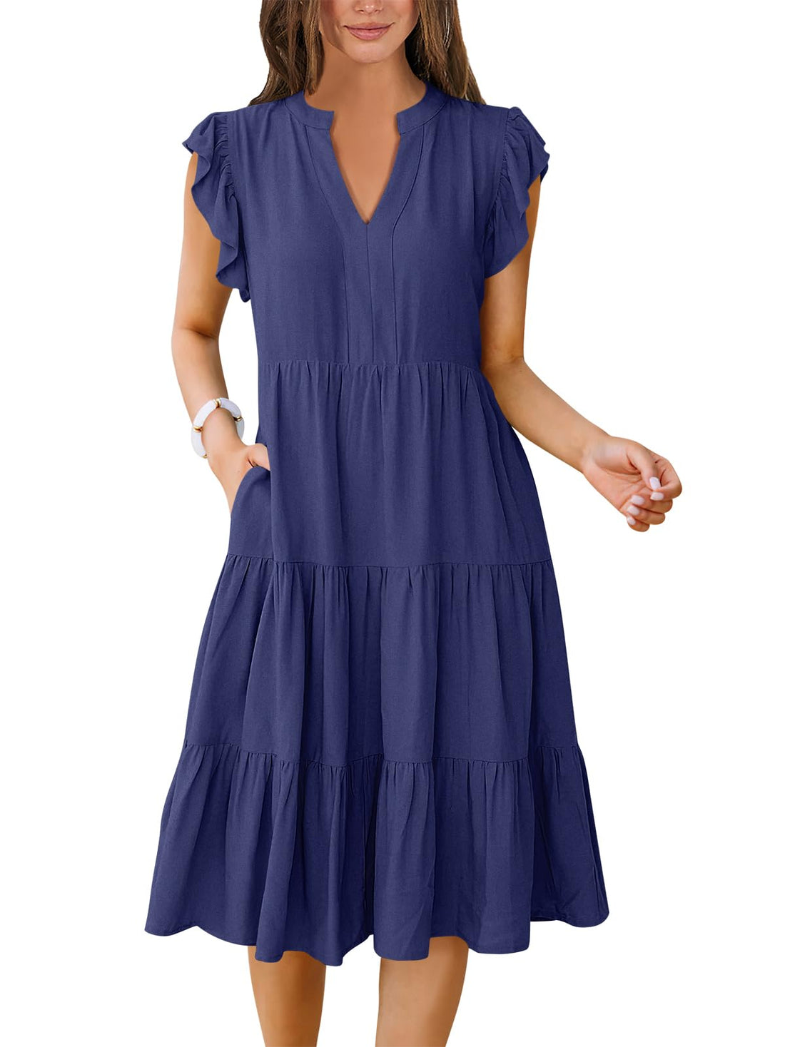 Tiered Boho Midi Sundress