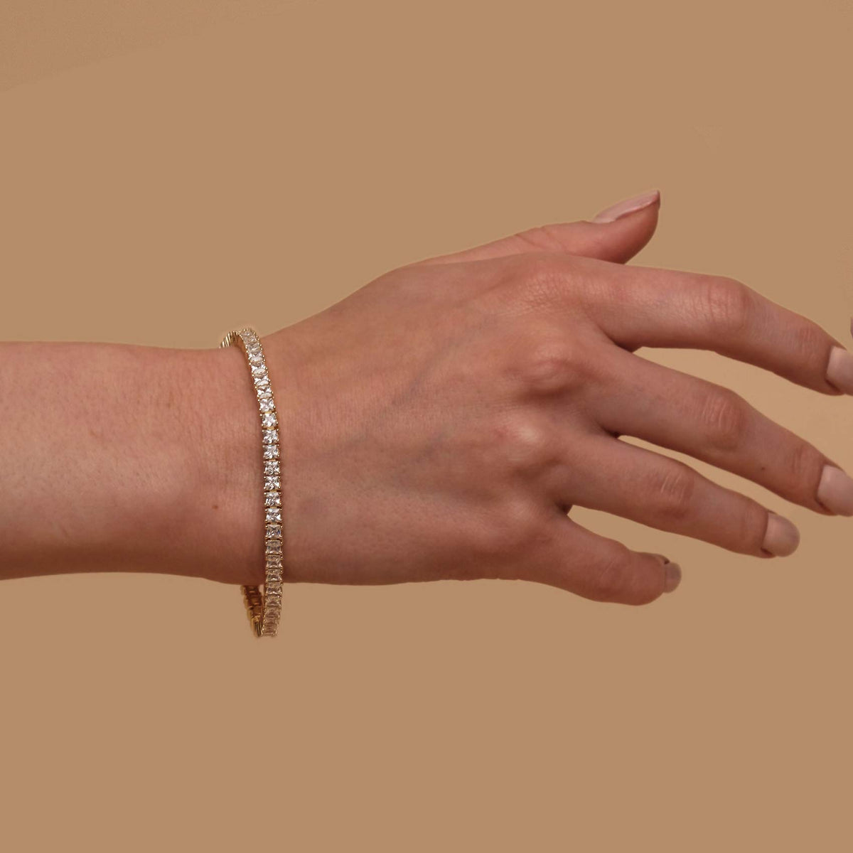 14K Gold-Plated Classic Tennis Bracelet