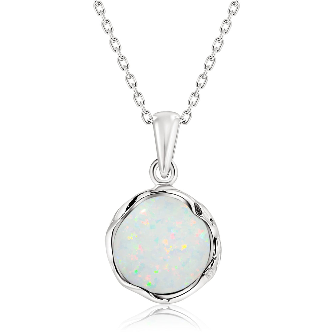 Sterling Silver Opal Pendant