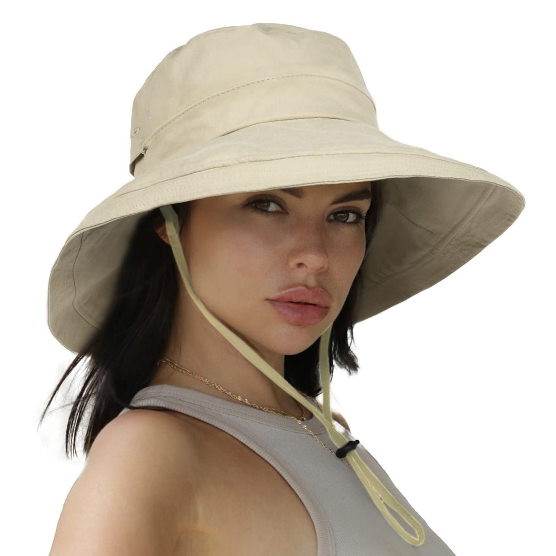 Cotton Wide-Brim Gardening Hat