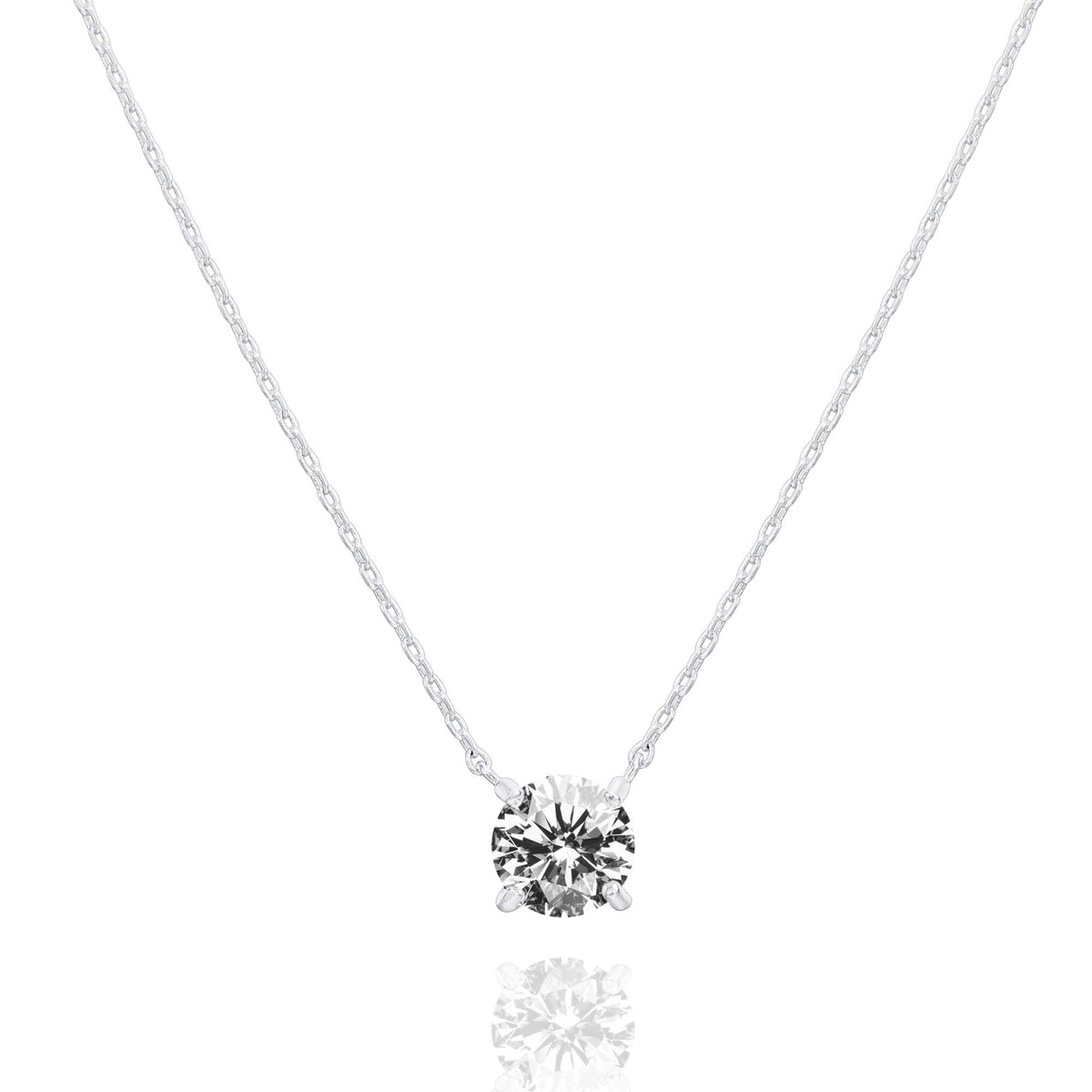14K Gold-Plated Solitaire Choker