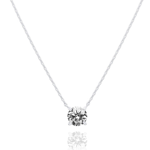 14K Gold-Plated Solitaire Choker