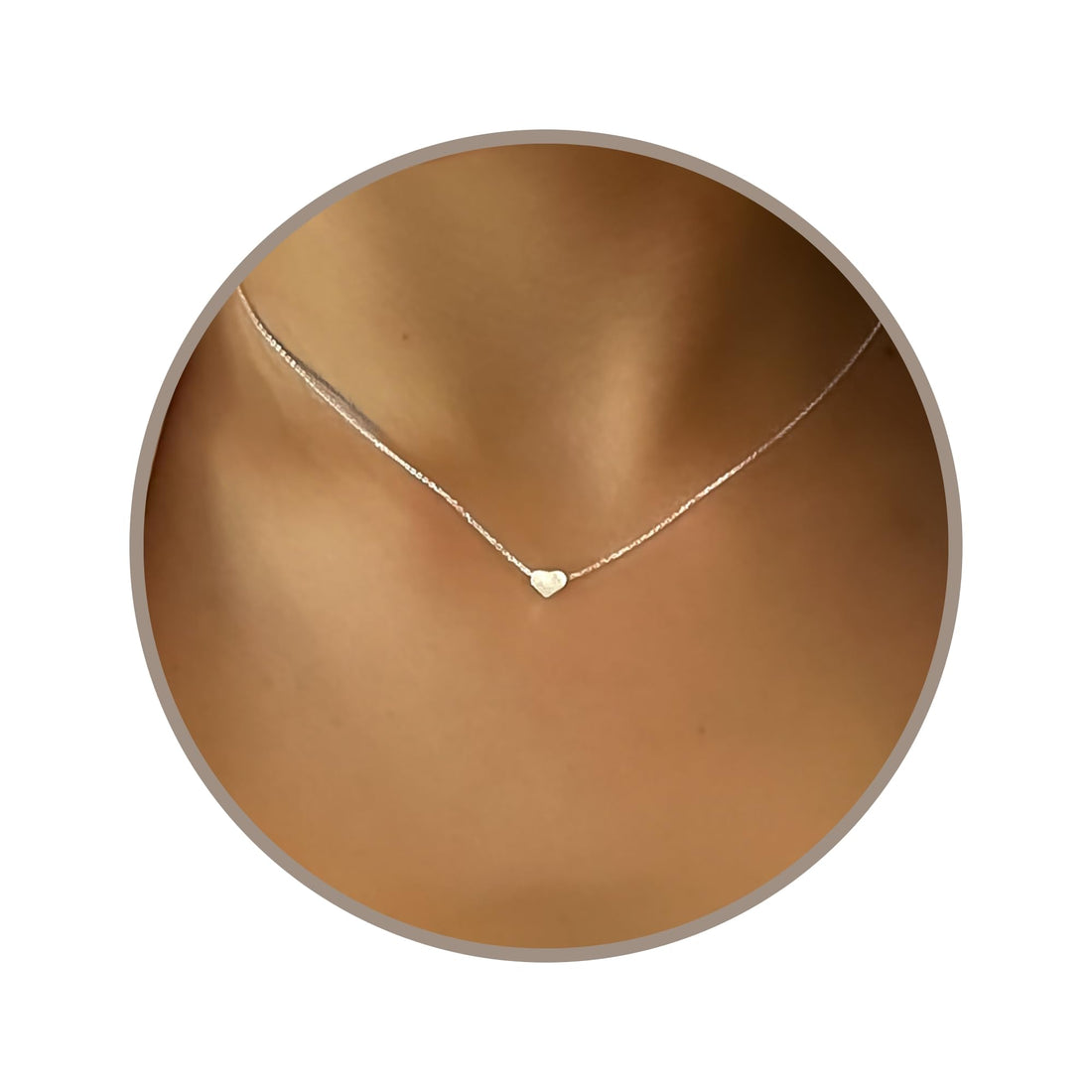 Silver Heart Charm Necklace