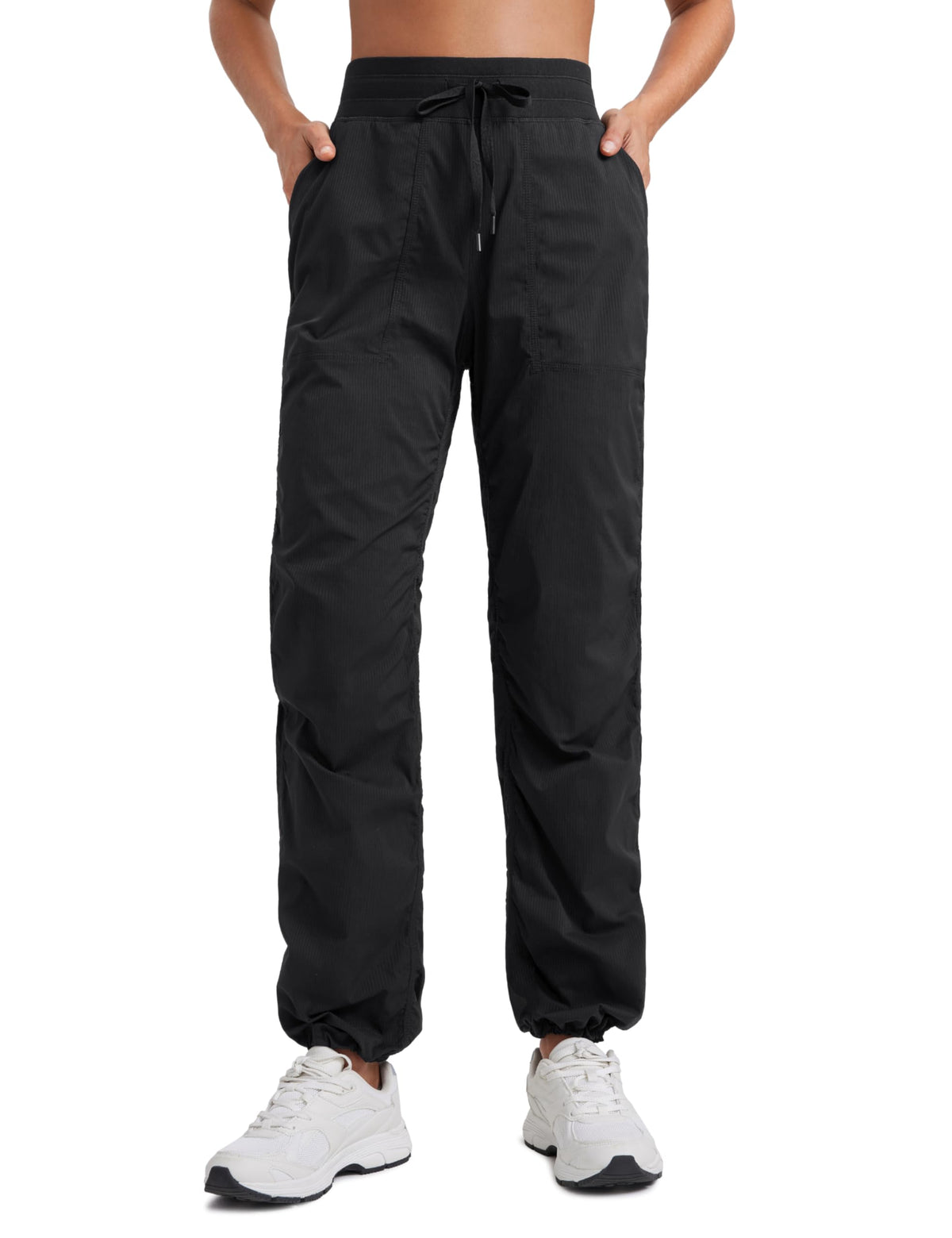 Black Straight-Leg Pants