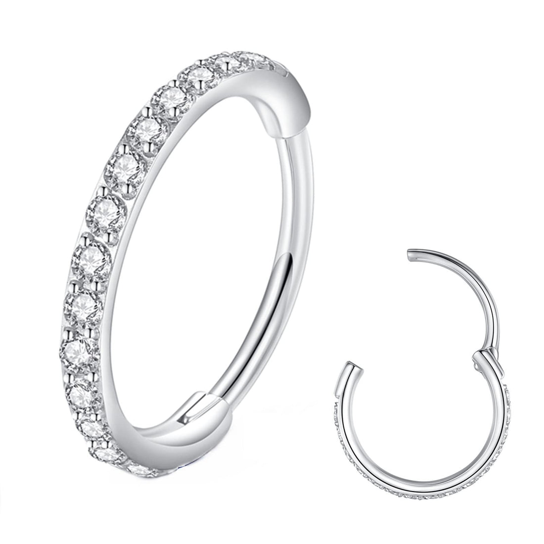 CZ Nose Ring Hoop