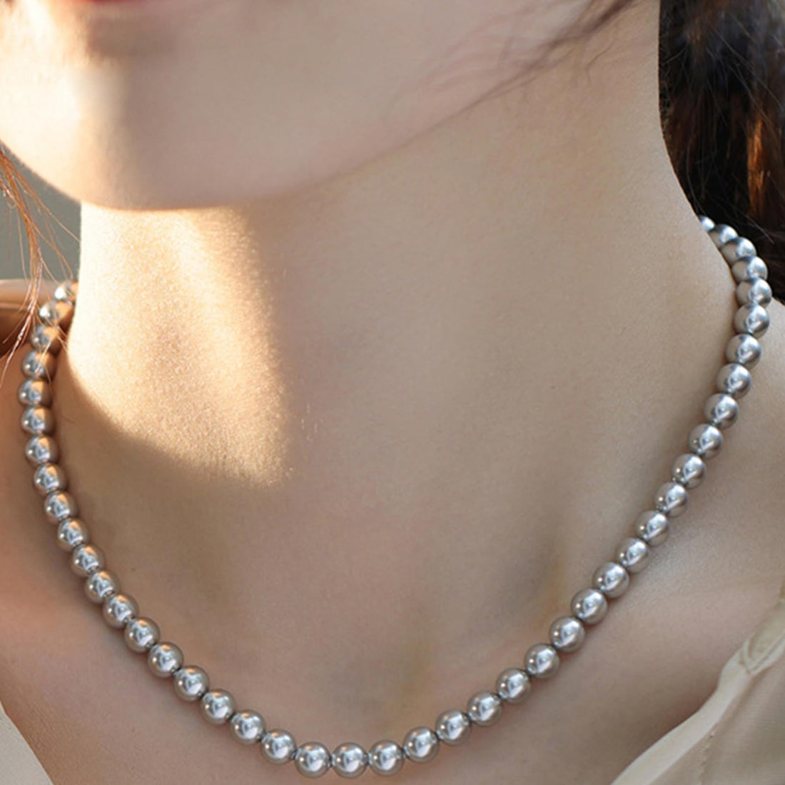 Grey Pearl Jewelry Set
