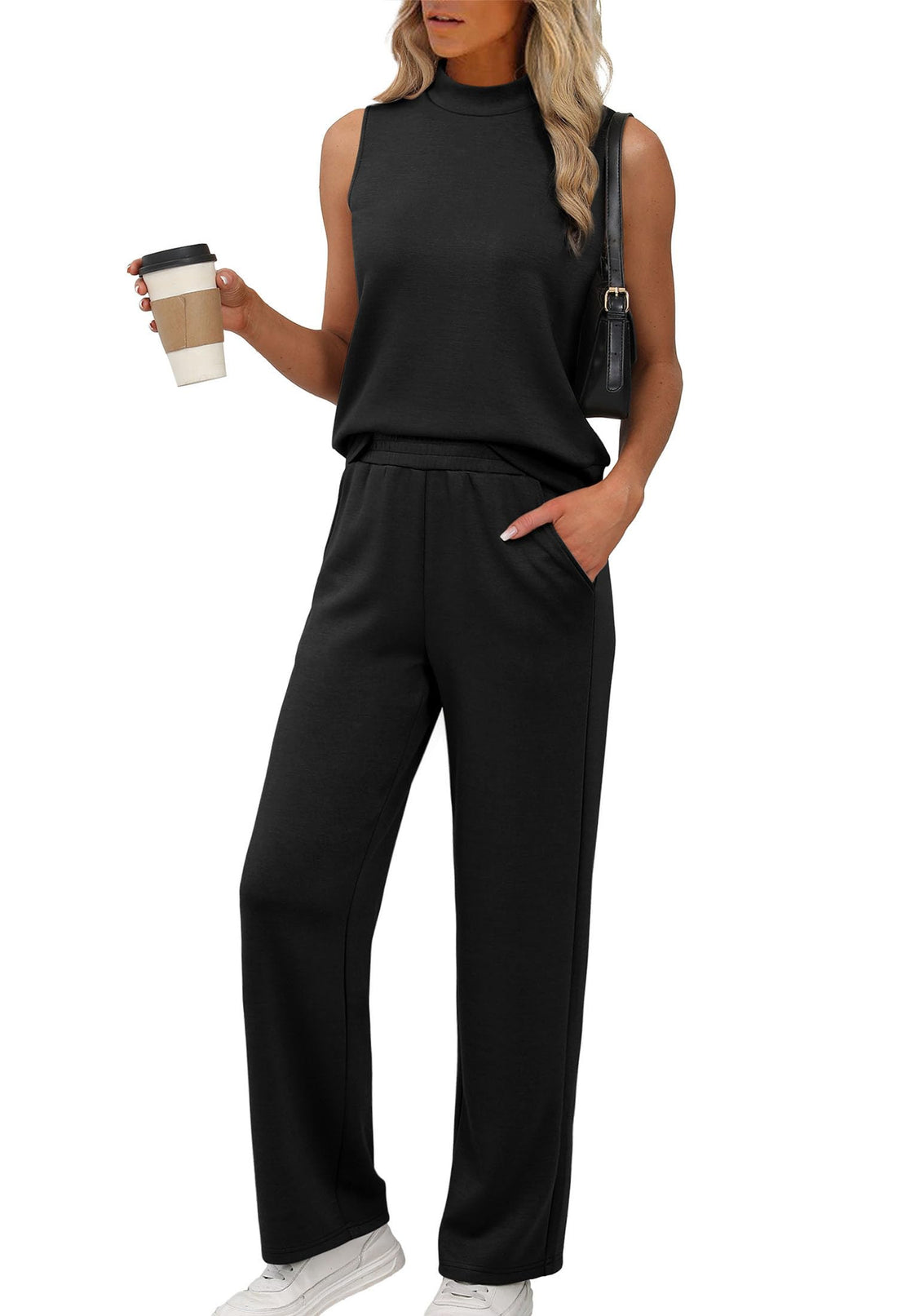 Mock-Neck Lounge Set (Set of 2)