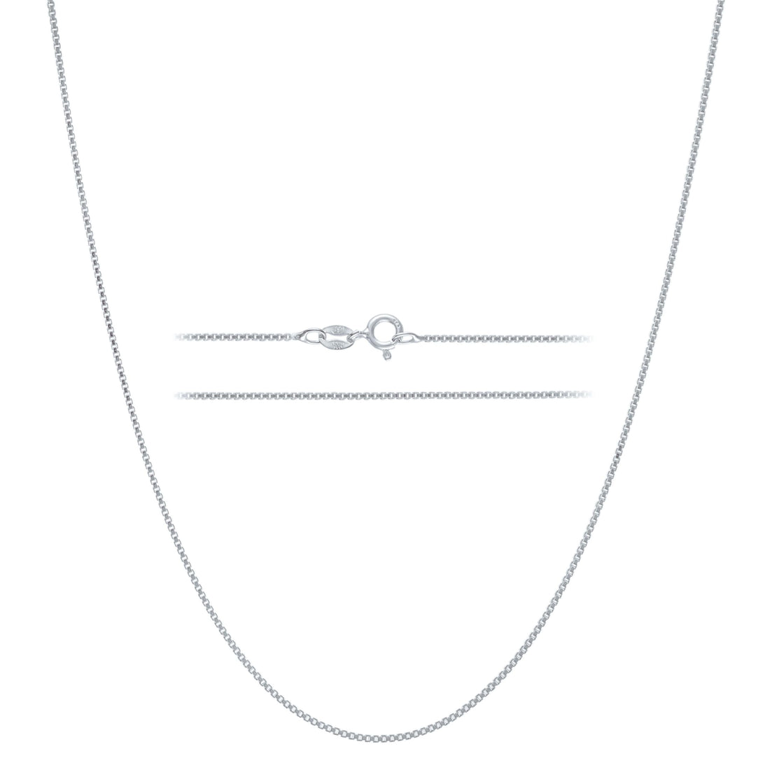 Diamond-Cut Box Chain Necklace