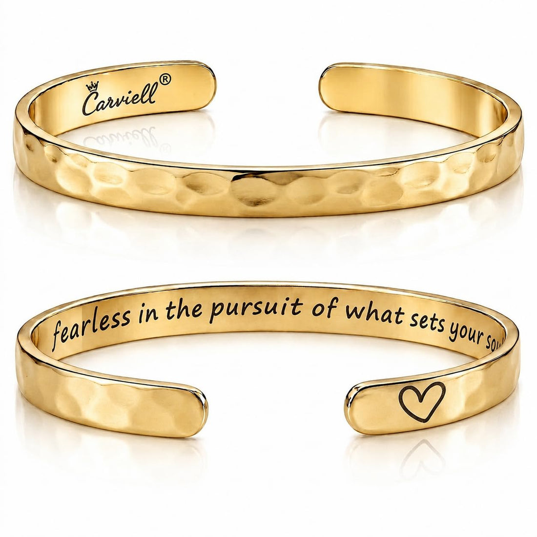 Gold Engraved Cuff Bracelet