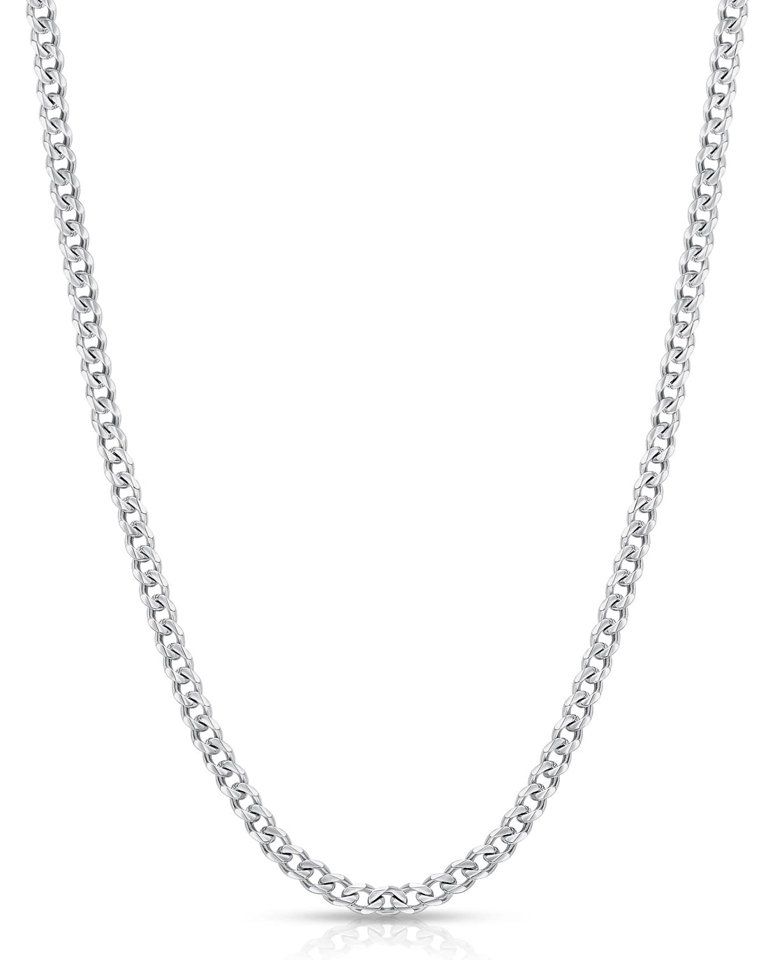Silver-Plated Cuban Link Necklace