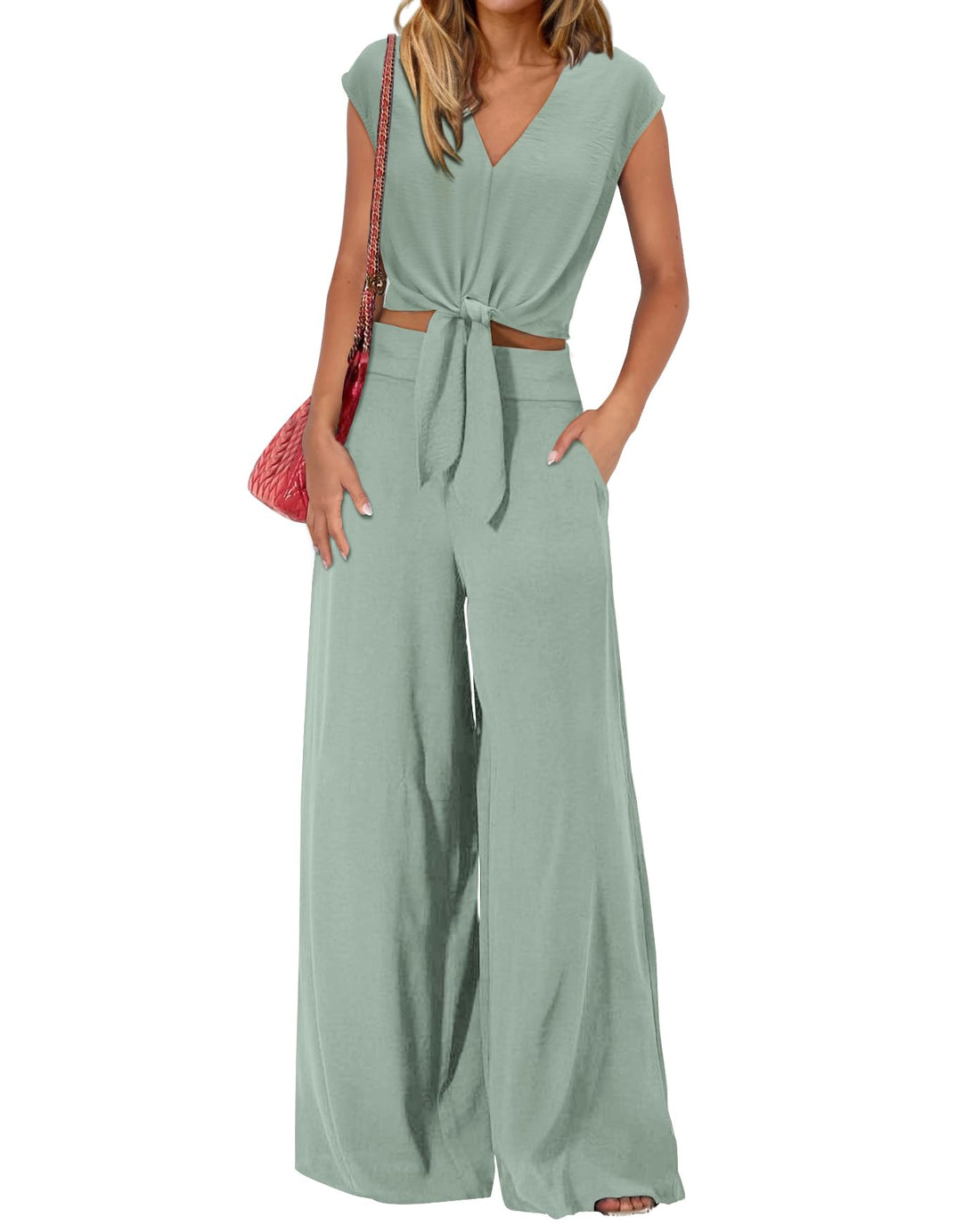Crop Top & Pants Set