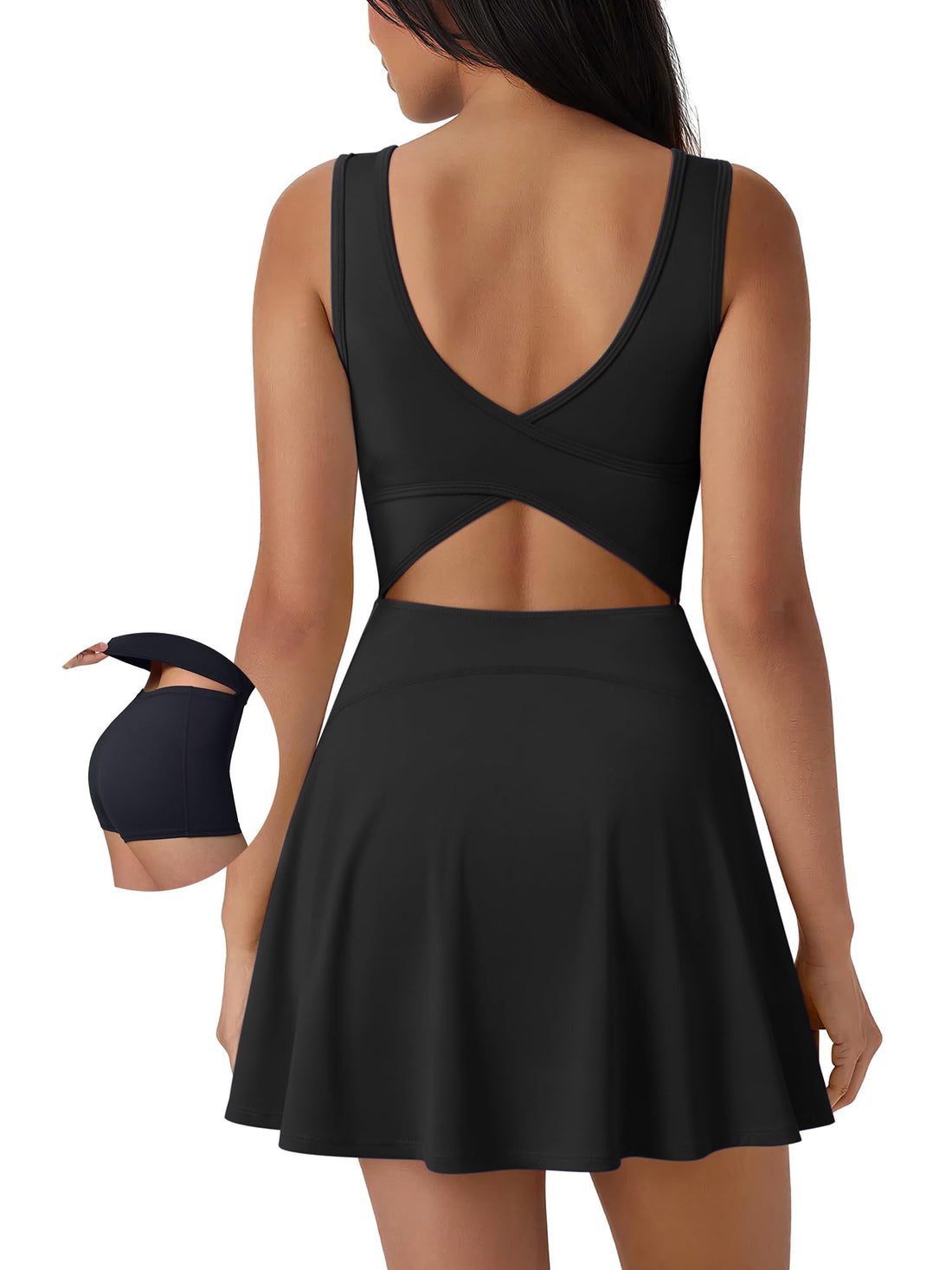 Active Tennis Dress With Shorts