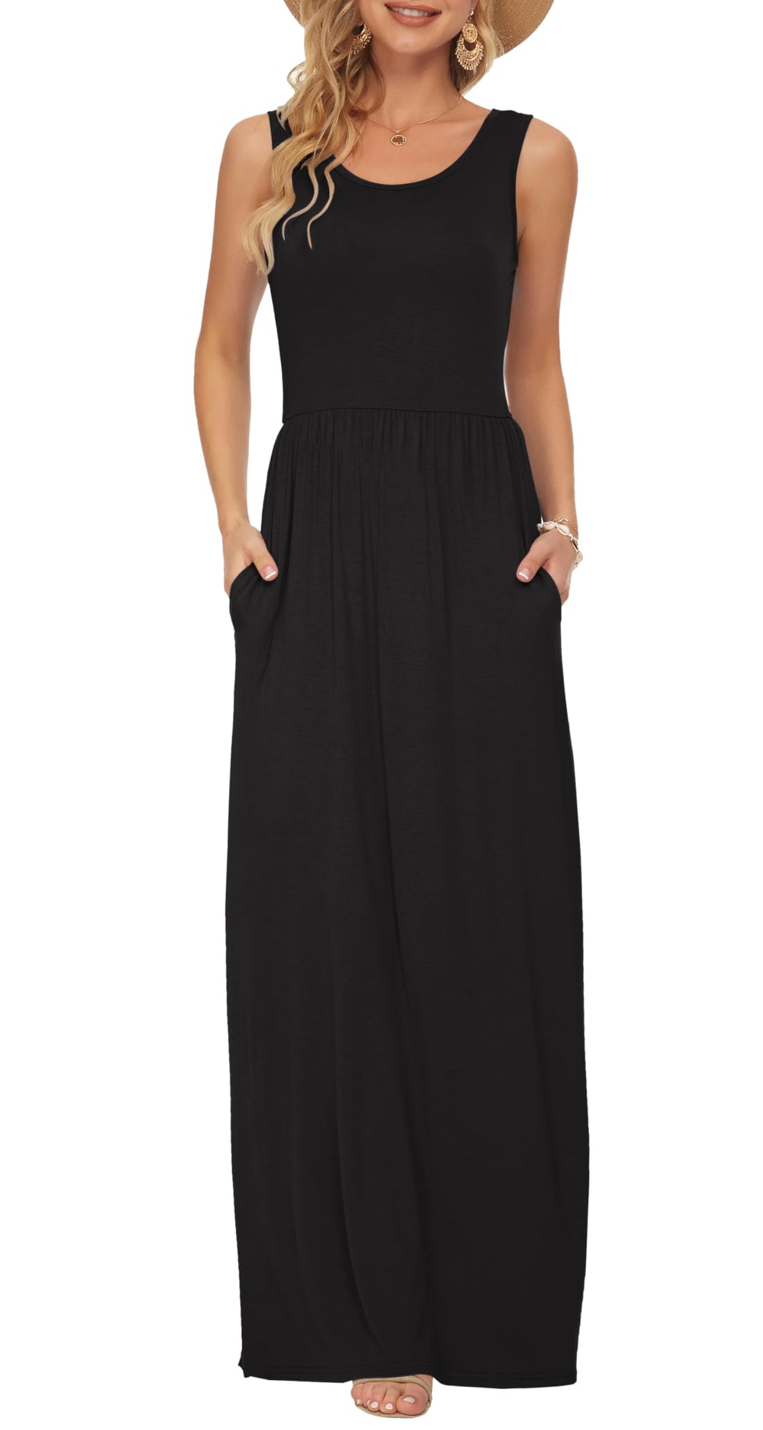 Sleeveless Loose Maxi Dress
