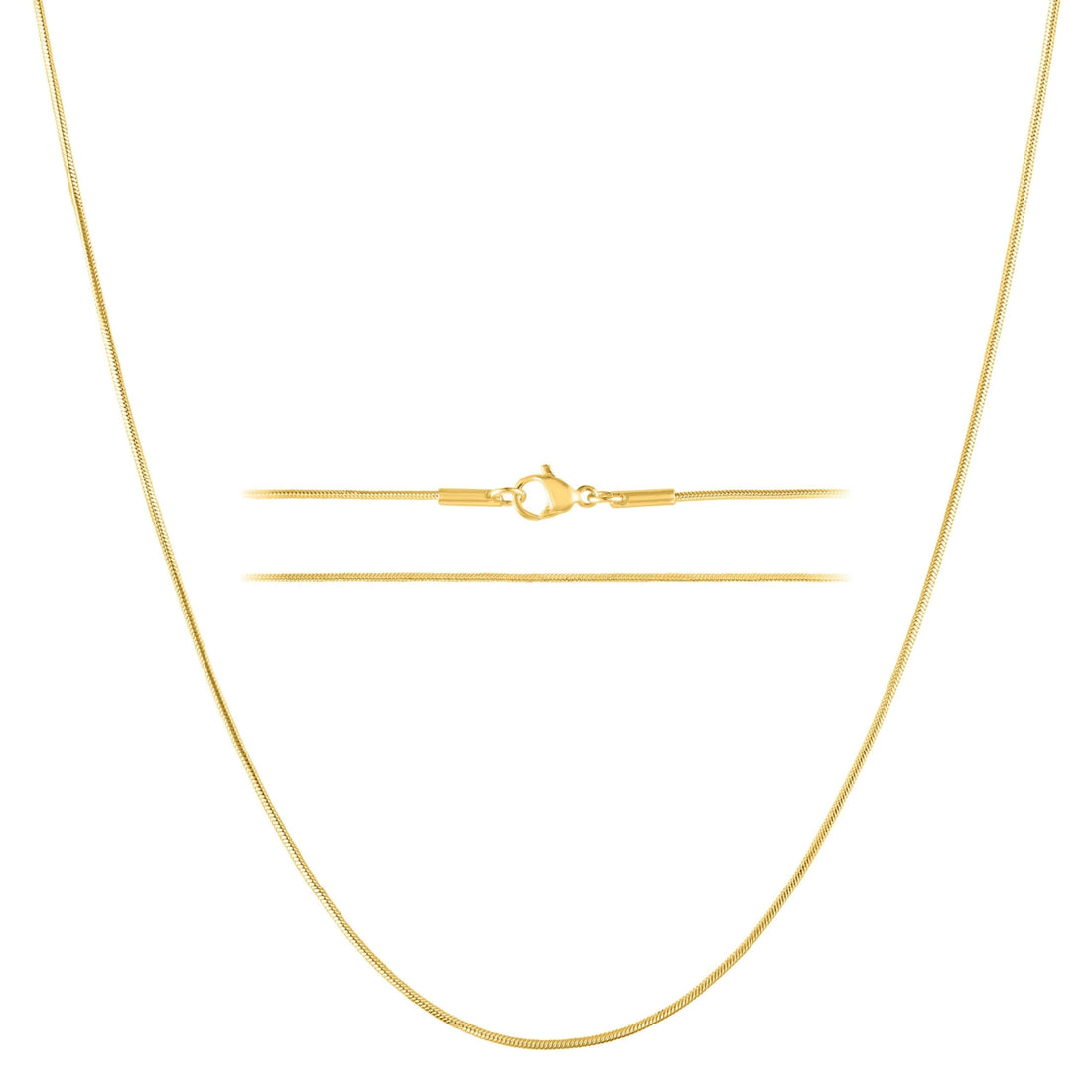 Gold Snake Chain Necklace