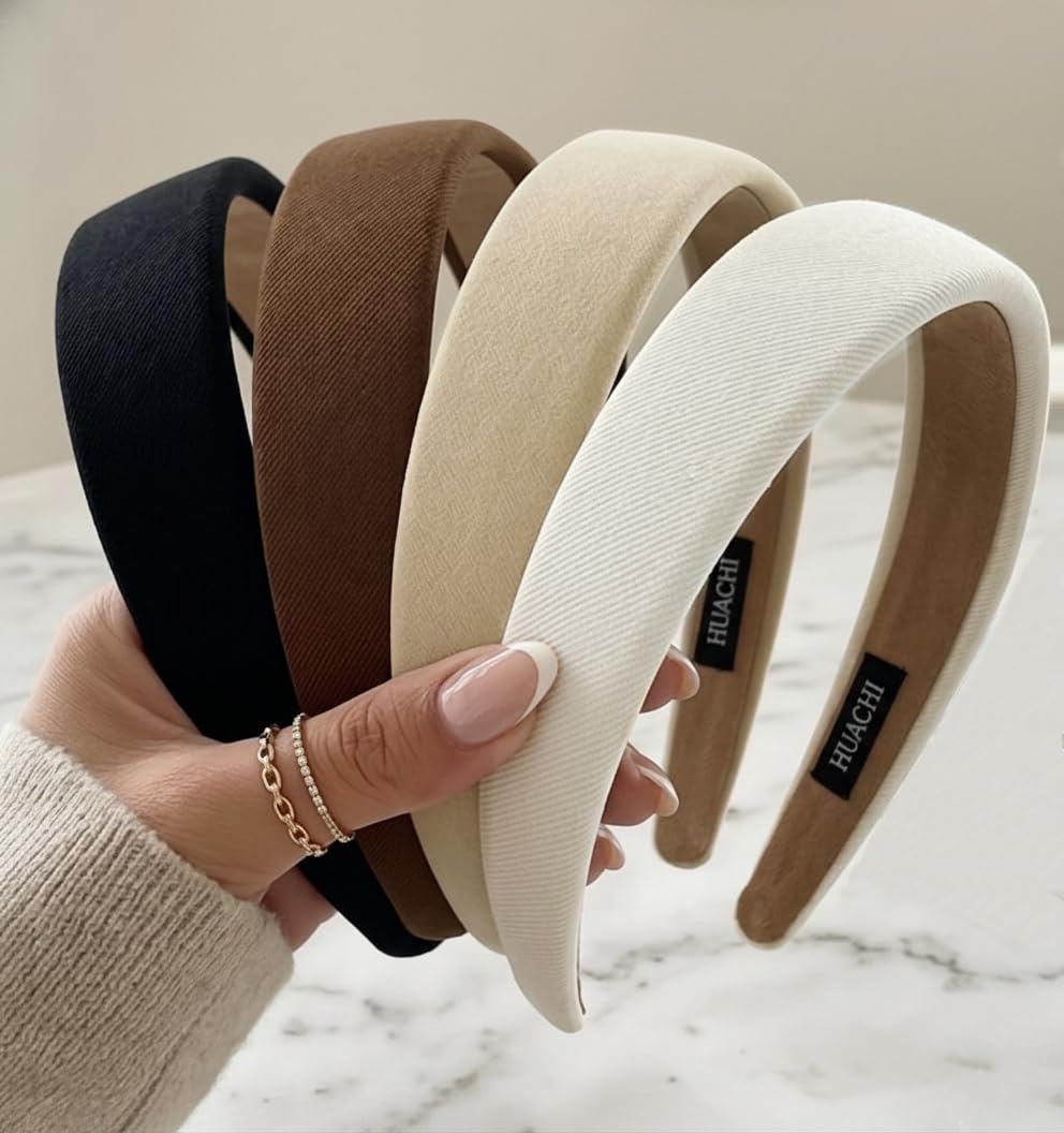 Non-Slip Wide Headbands (Set of 4)