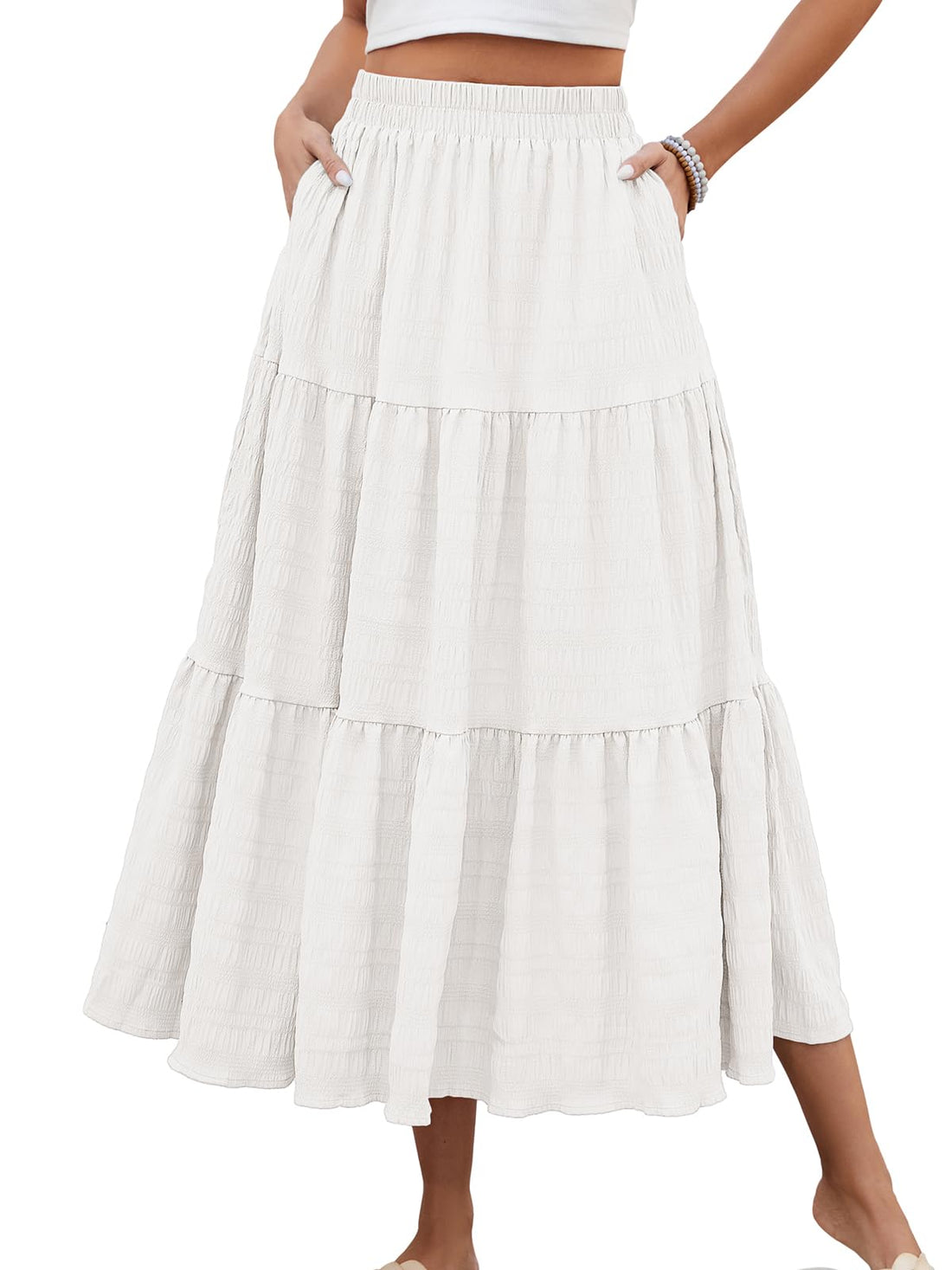 Ruffle Tiered Maxi Skirt