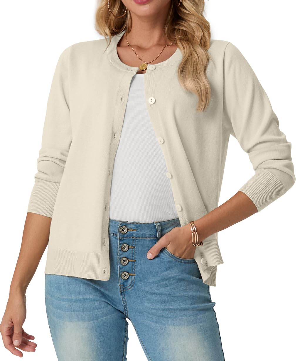 Ribbed Knit Button-Up Cardigan