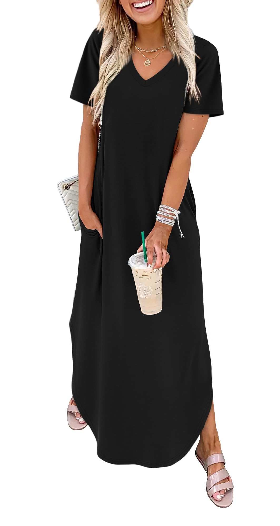 Casual Short-Sleeve Dress