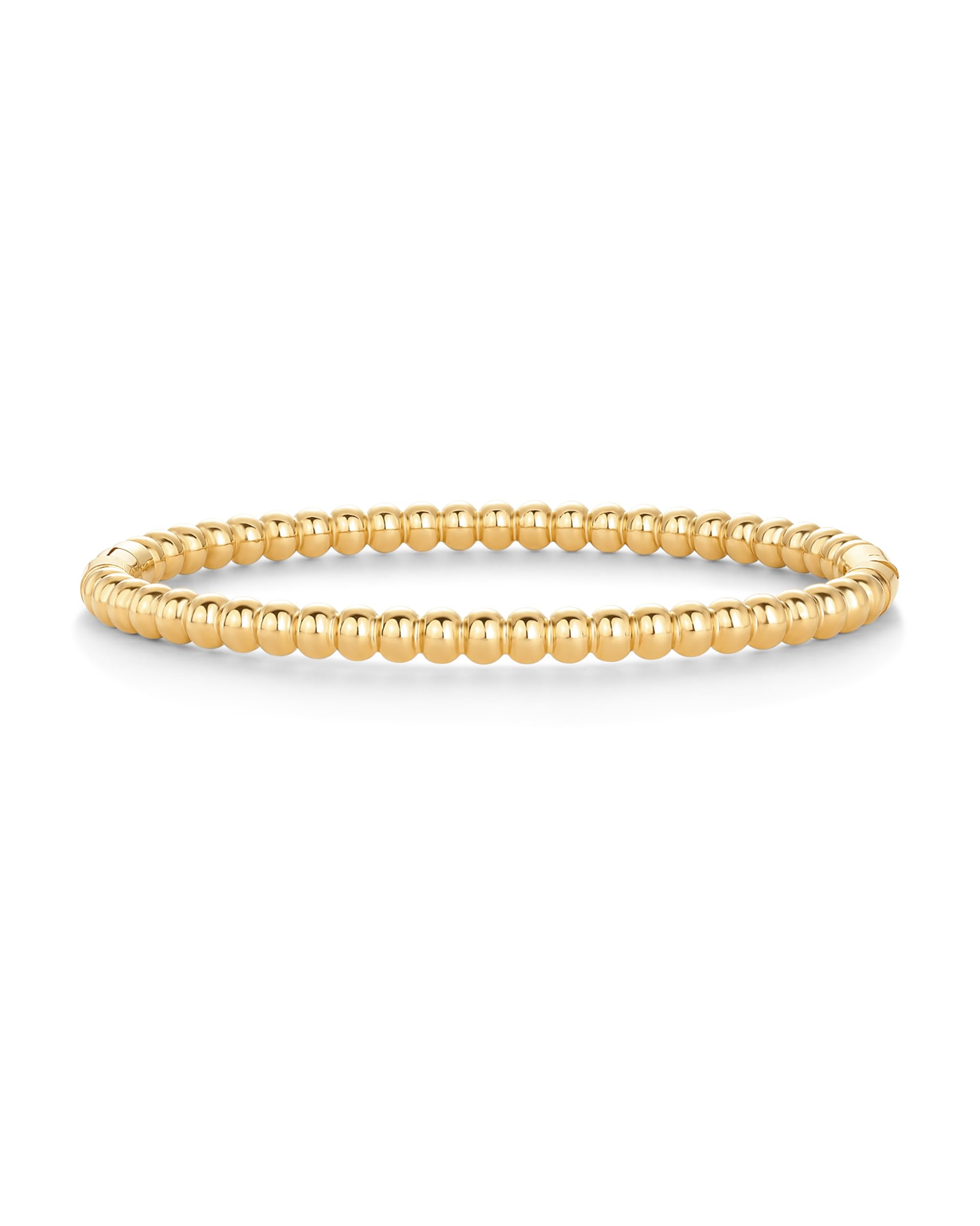 14K Gold-Plated Beaded Ball Bangle