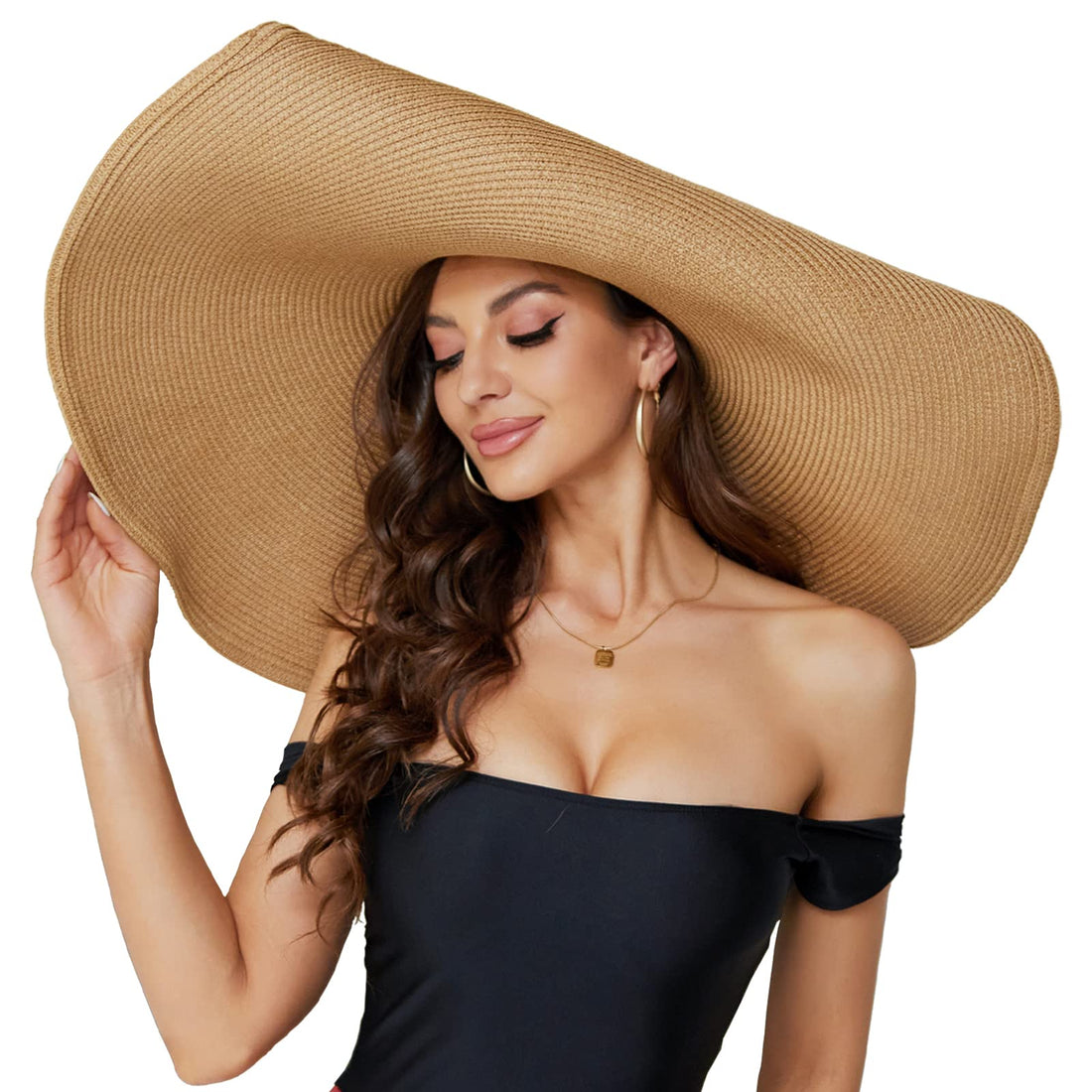 Oversized Floppy Straw Hat