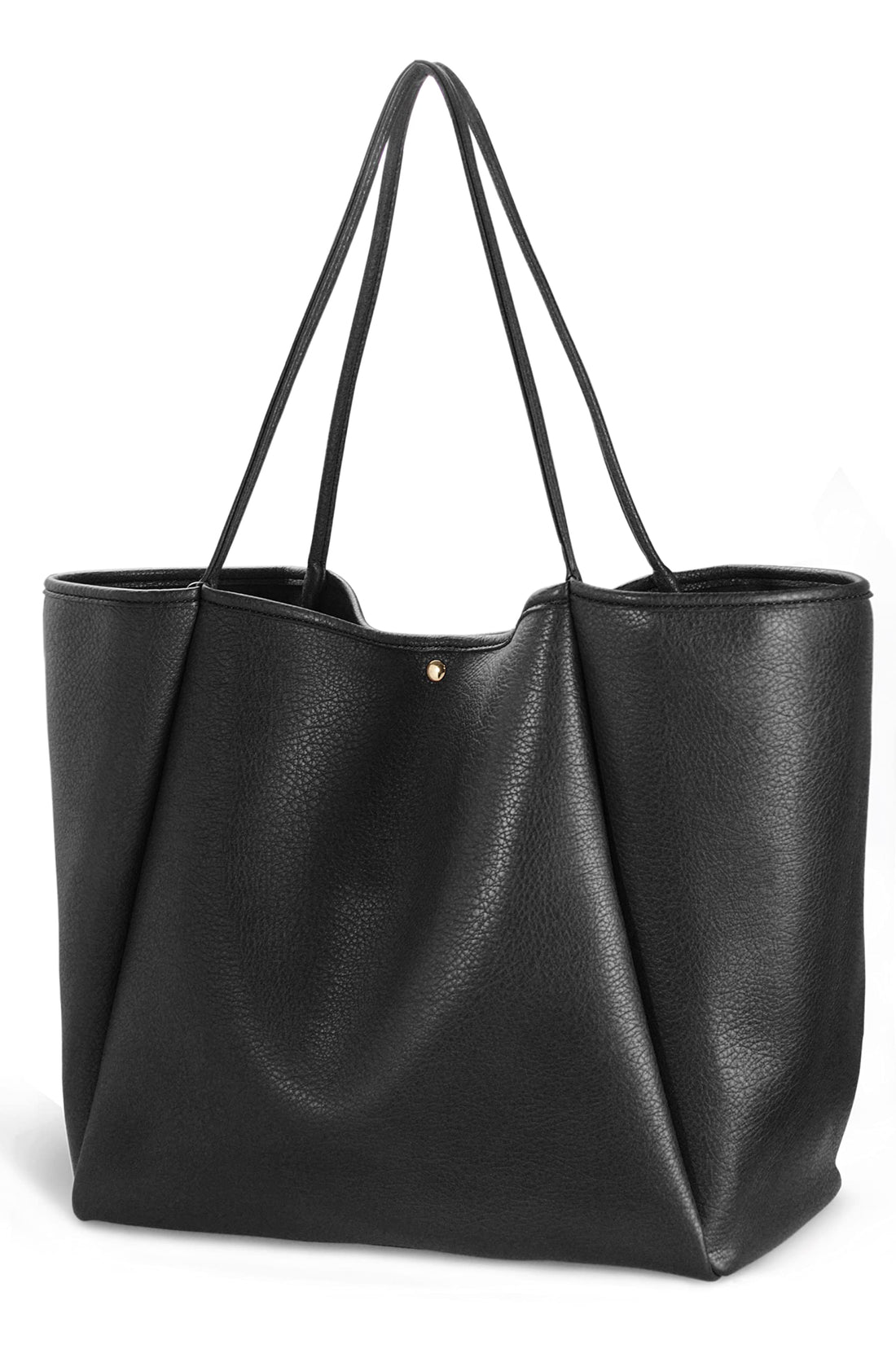 Oversized Leather Weekender Tote