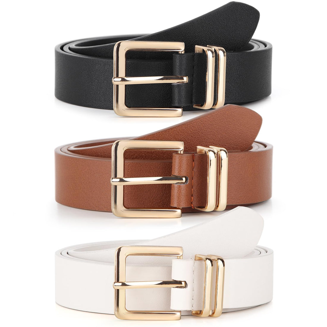 Fashion Leather Belt (Set of 3)