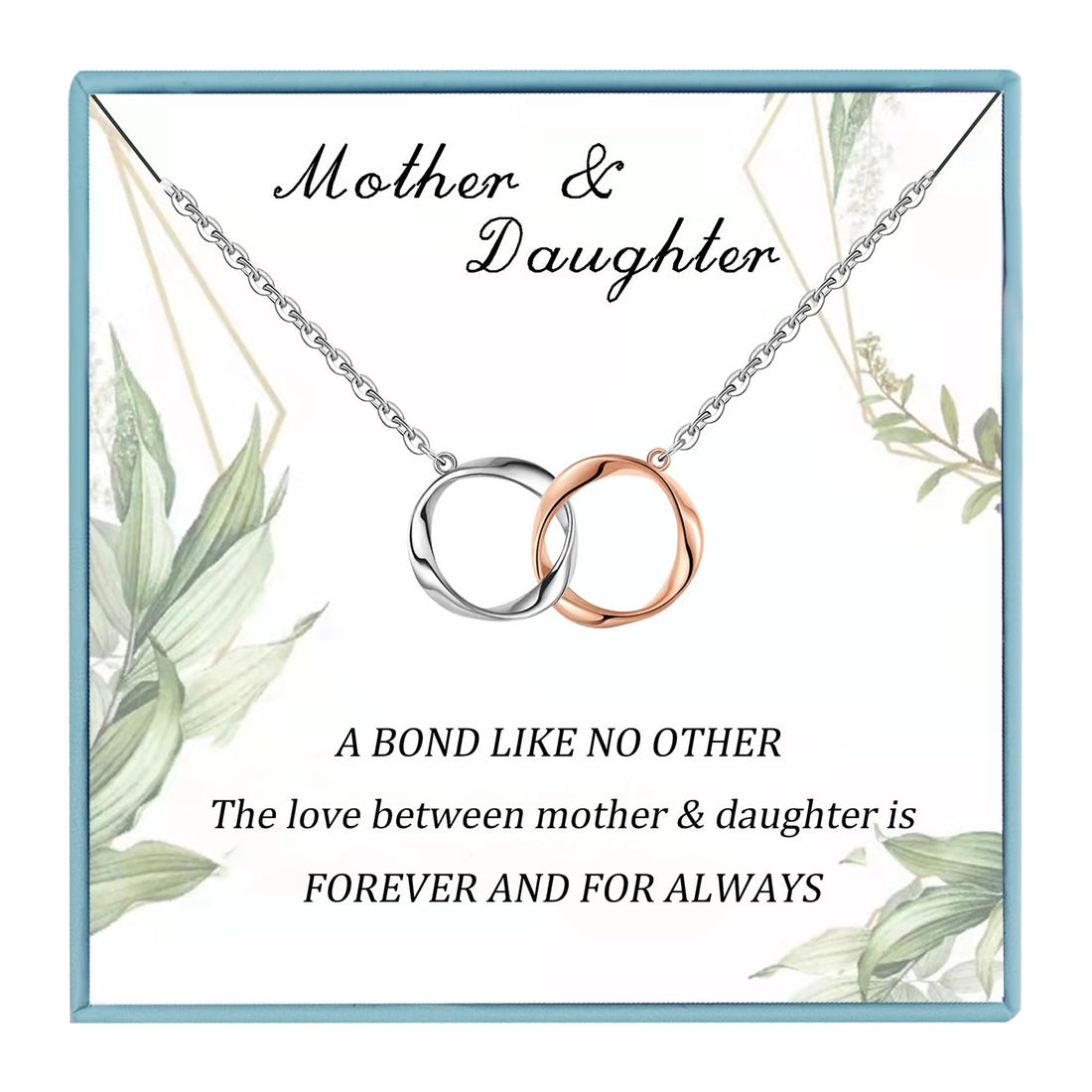 Sterling Silver Mother Daughter Necklace
